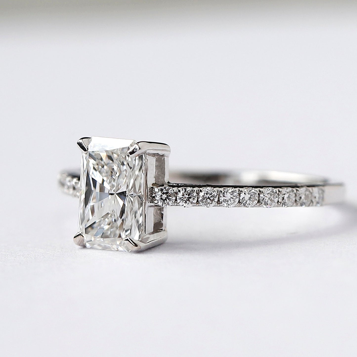1 Carat Radiant Cut Diamond Engagement Ring For Your Special One