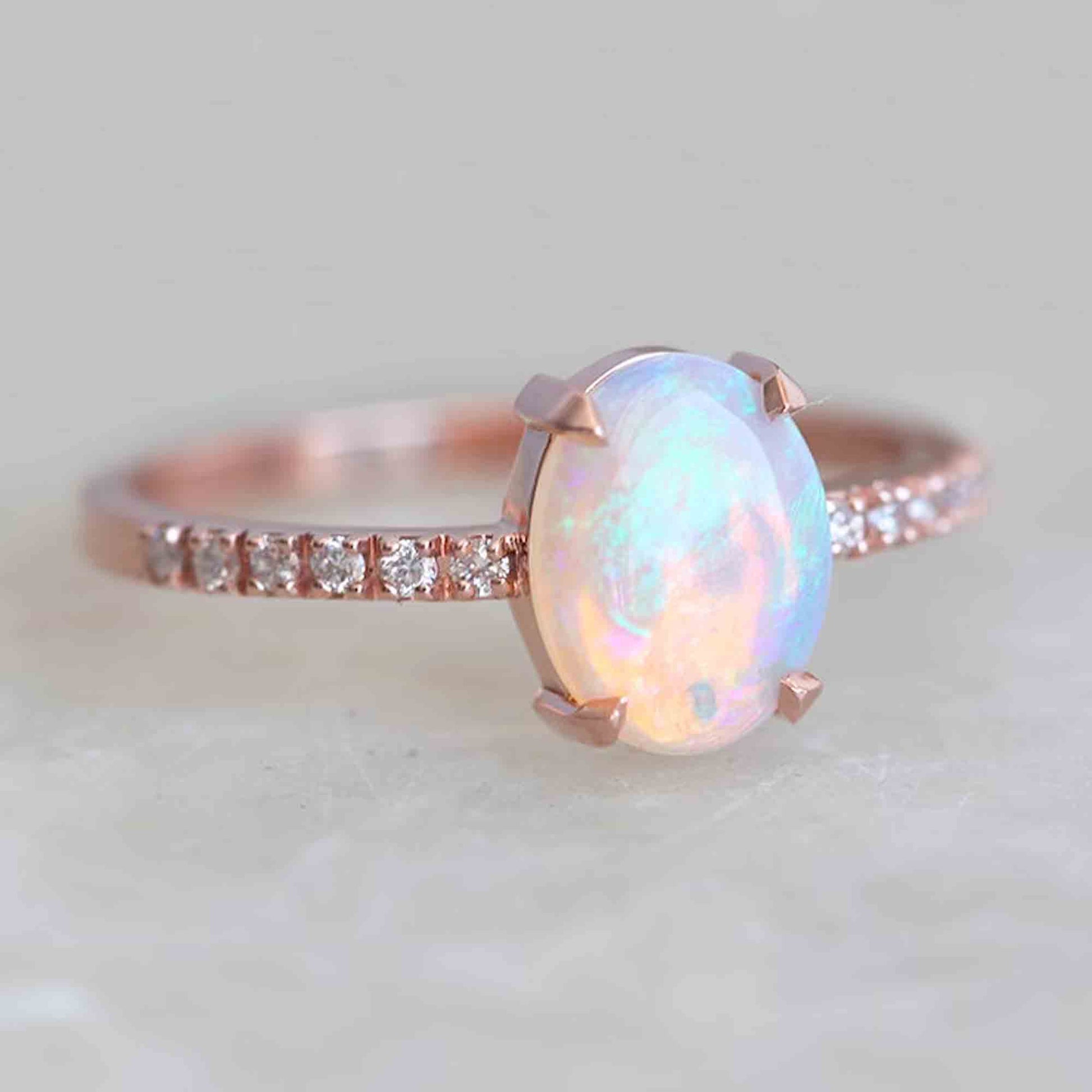 opal engagement ring
