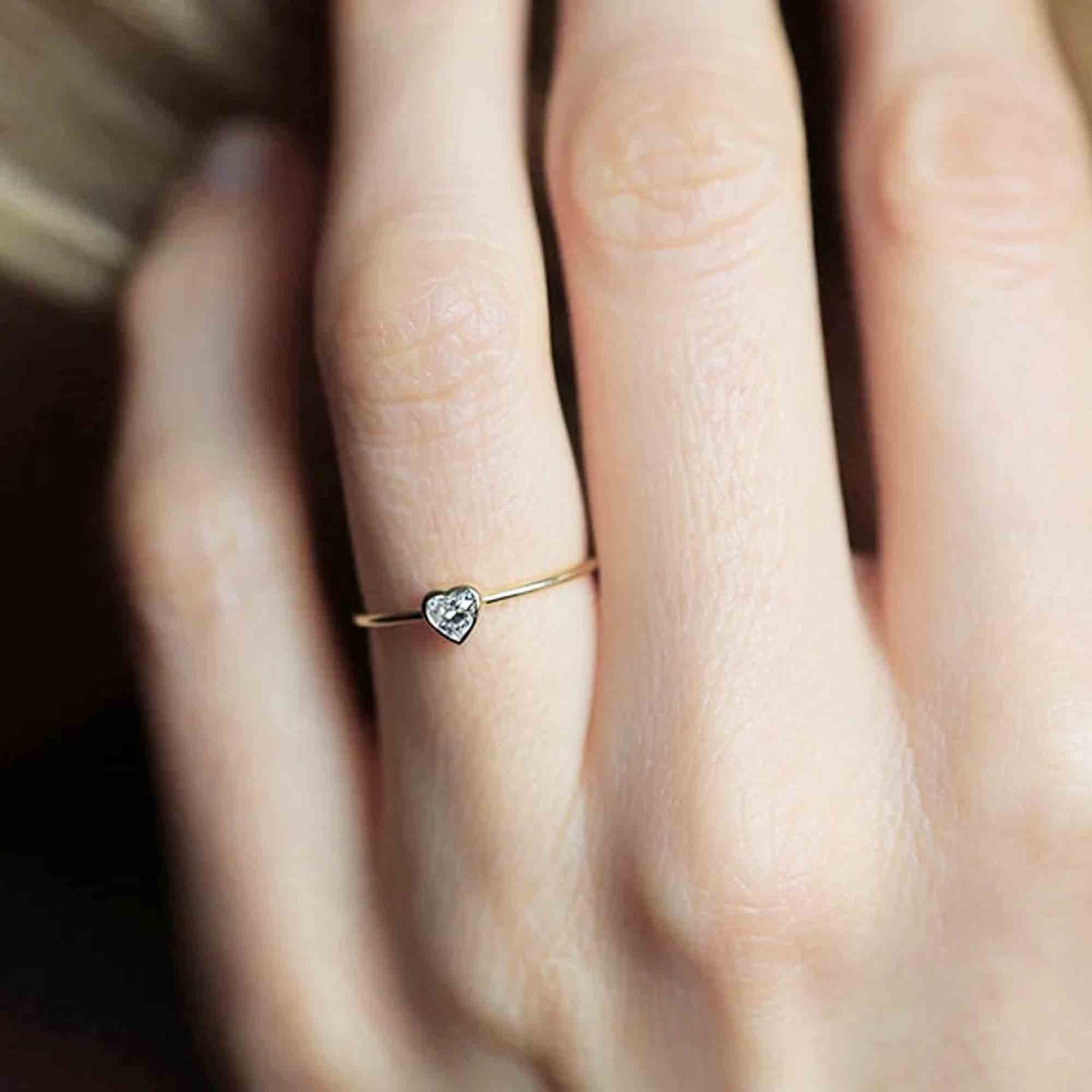 heart diamond ring