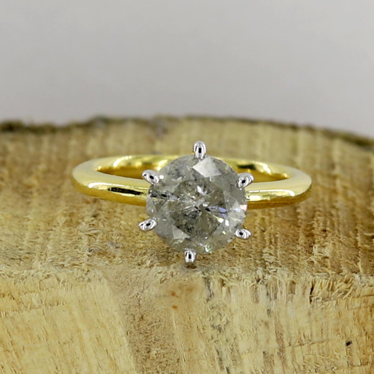 Misty Grey Diamond Ring