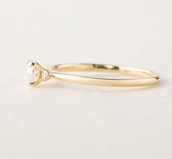 minimal diamond ring