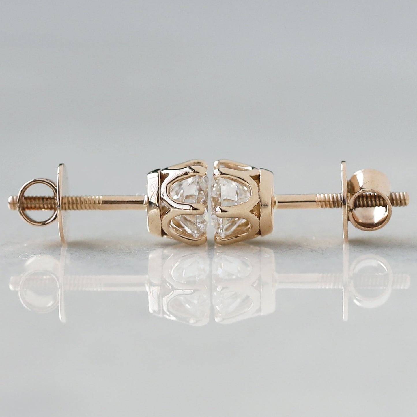 solitaire earrings