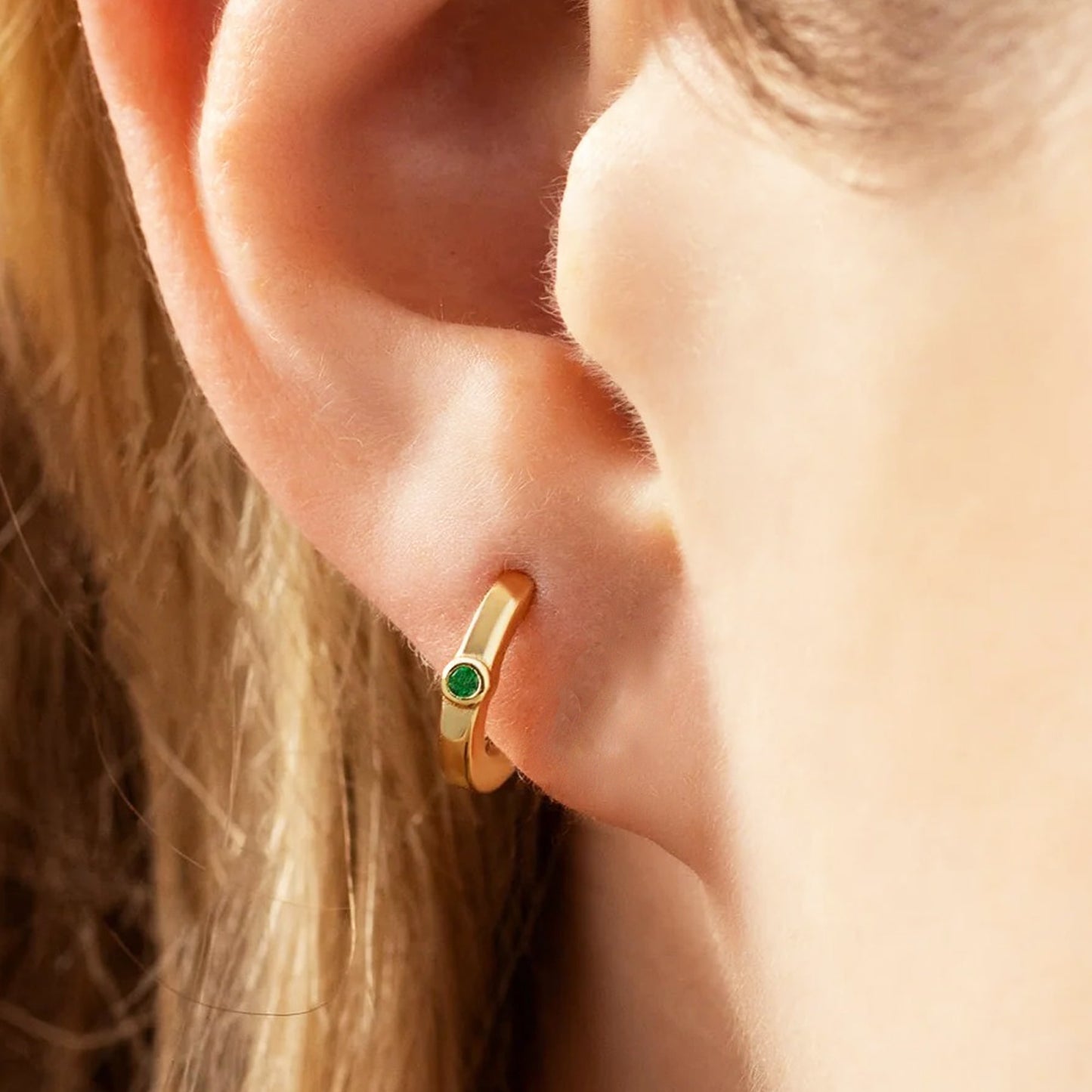 diamond hoop earrings