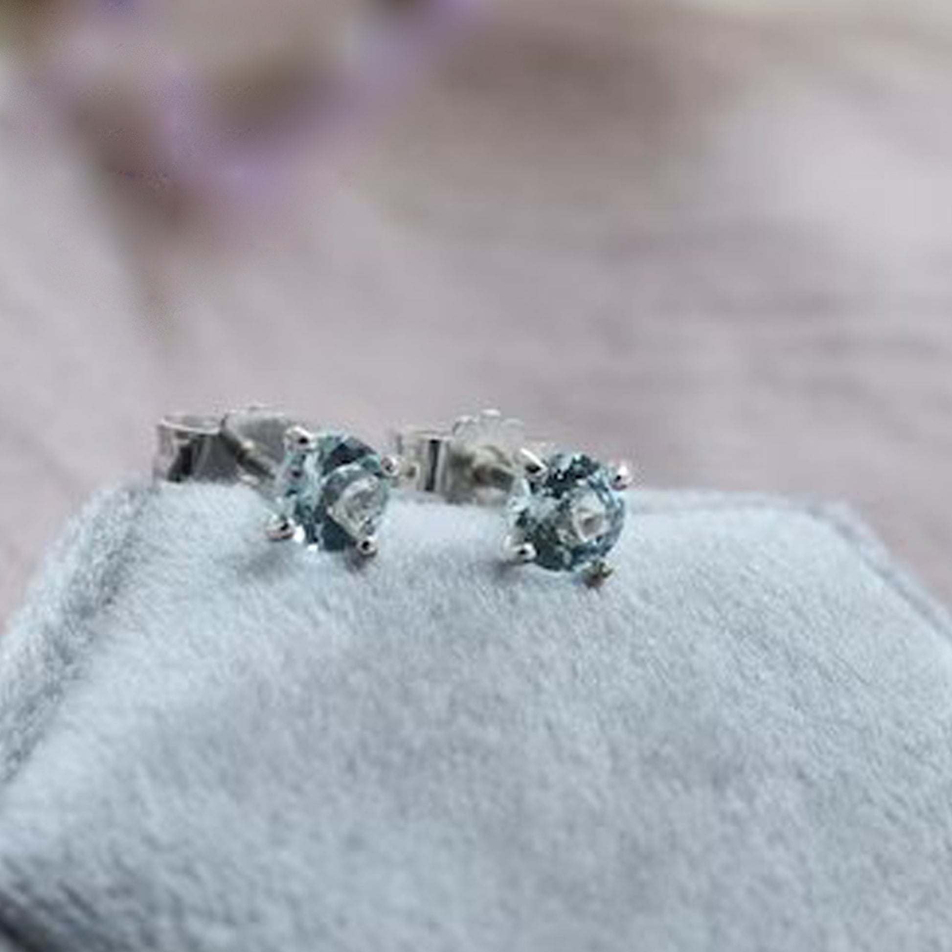 blue topaz earring