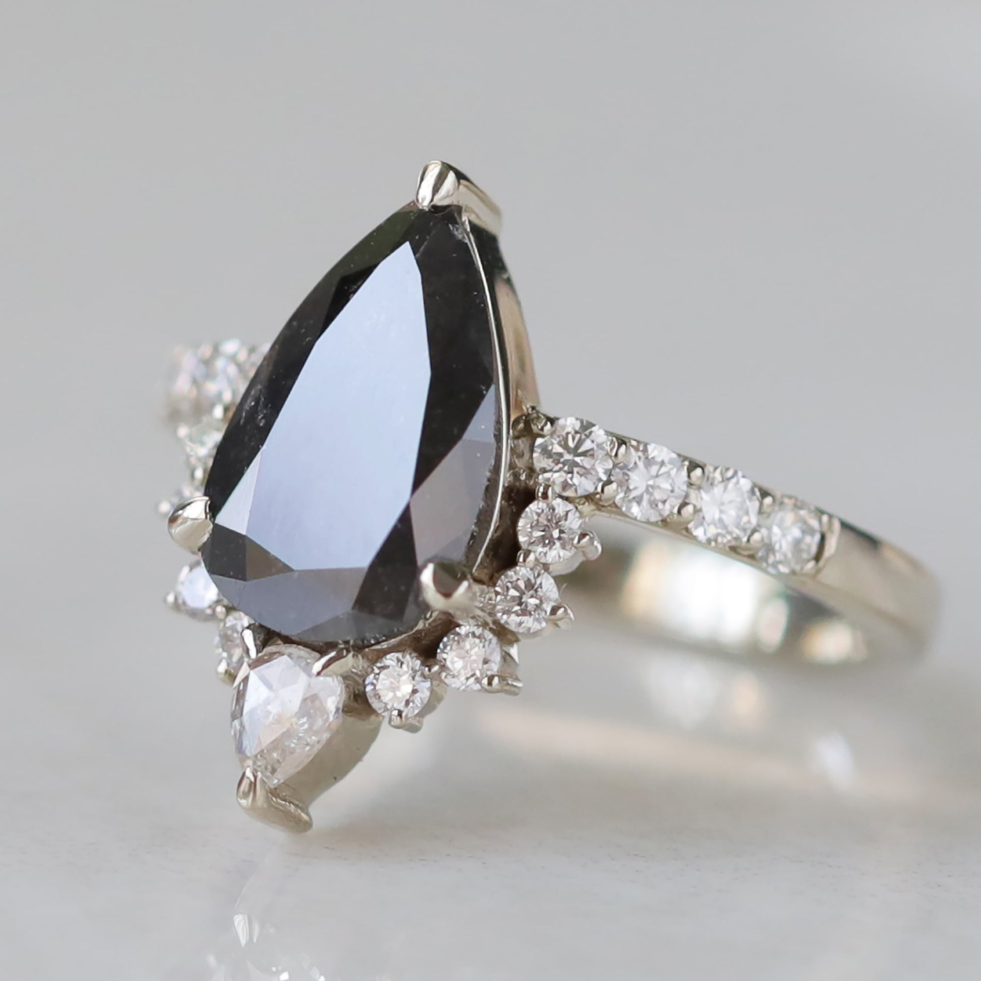 salt and pepper diamond ring