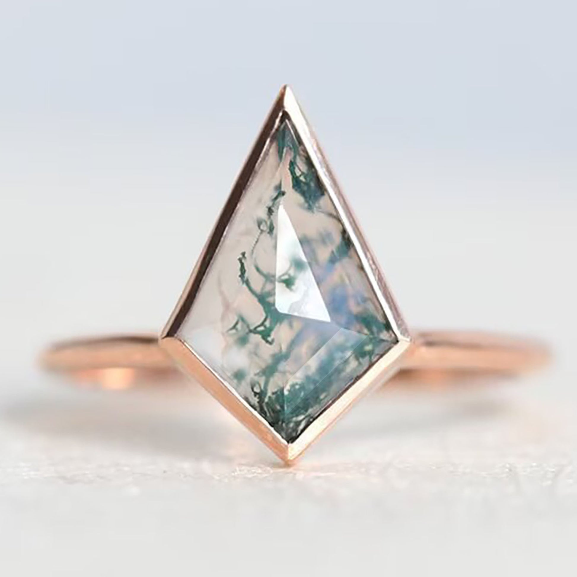 moss agate ring