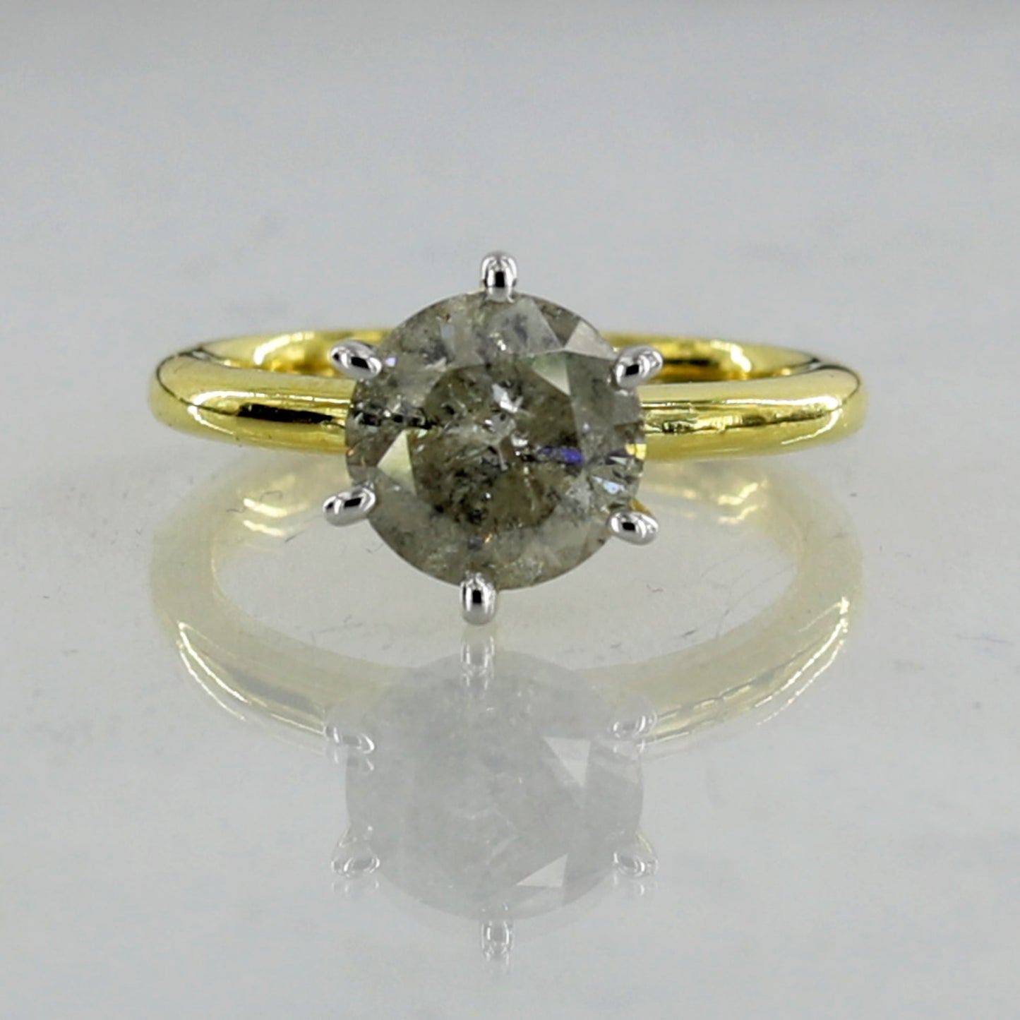 Misty Grey Diamond Ring
