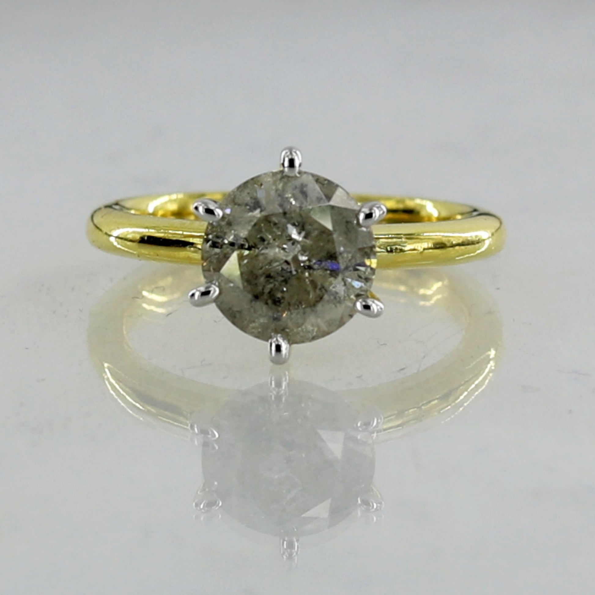 Misty Grey Diamond Ring