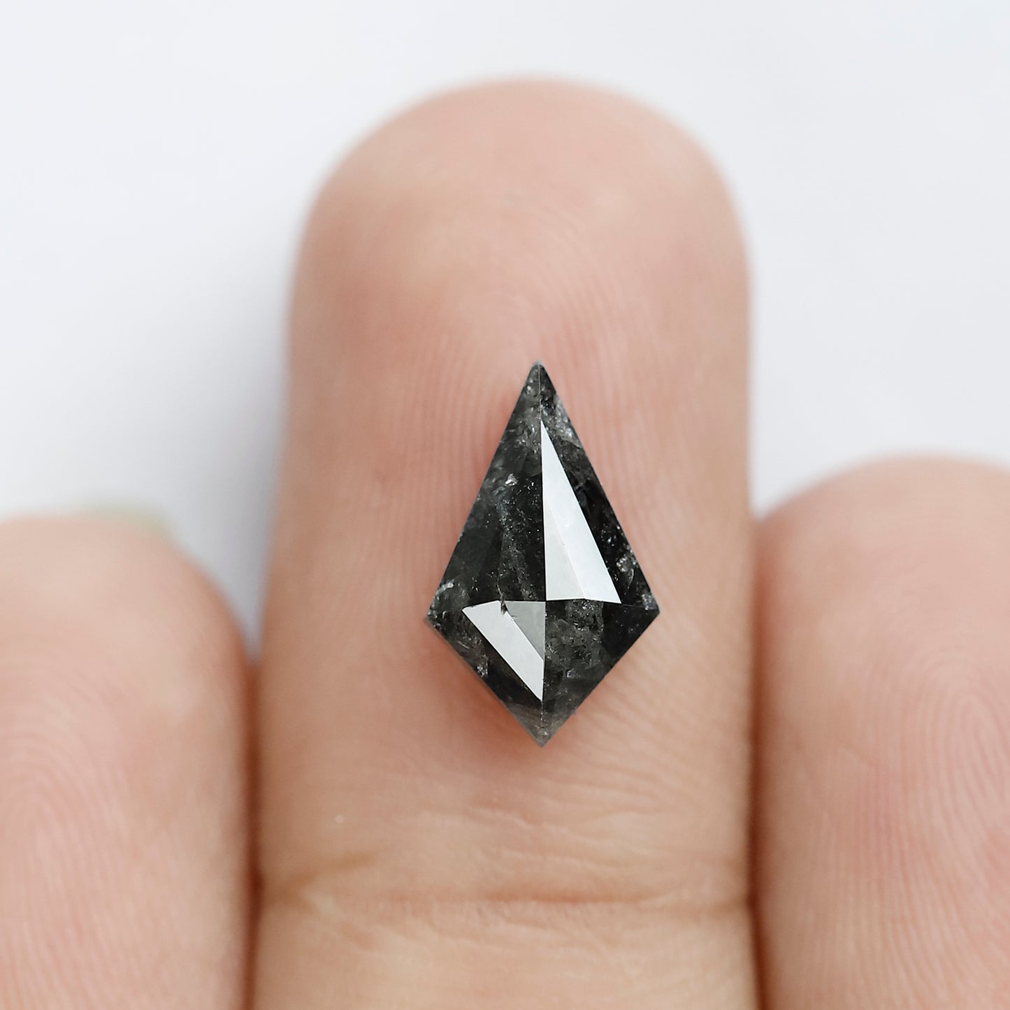 1.88 CT Salt and Pepper Diamond Kite For Your Custom Engagement Ring
