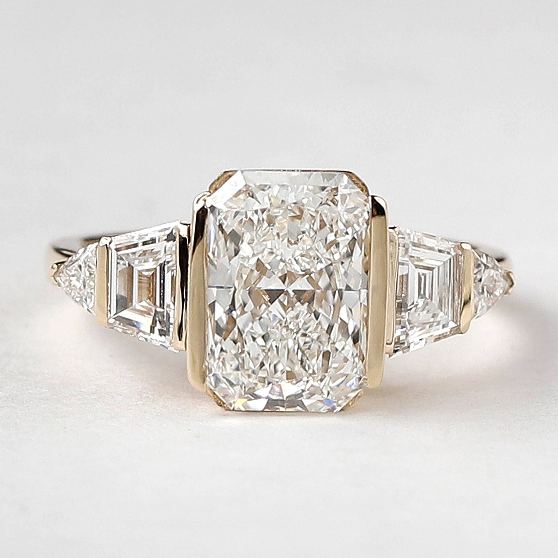 radiant cut diamond ring