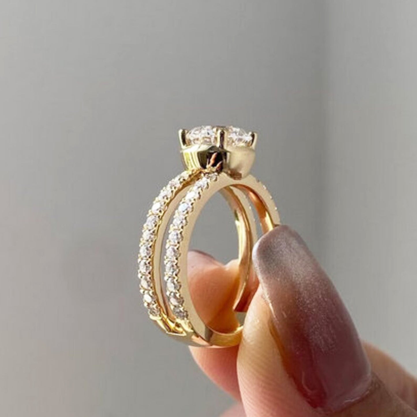 split shank engagement ring