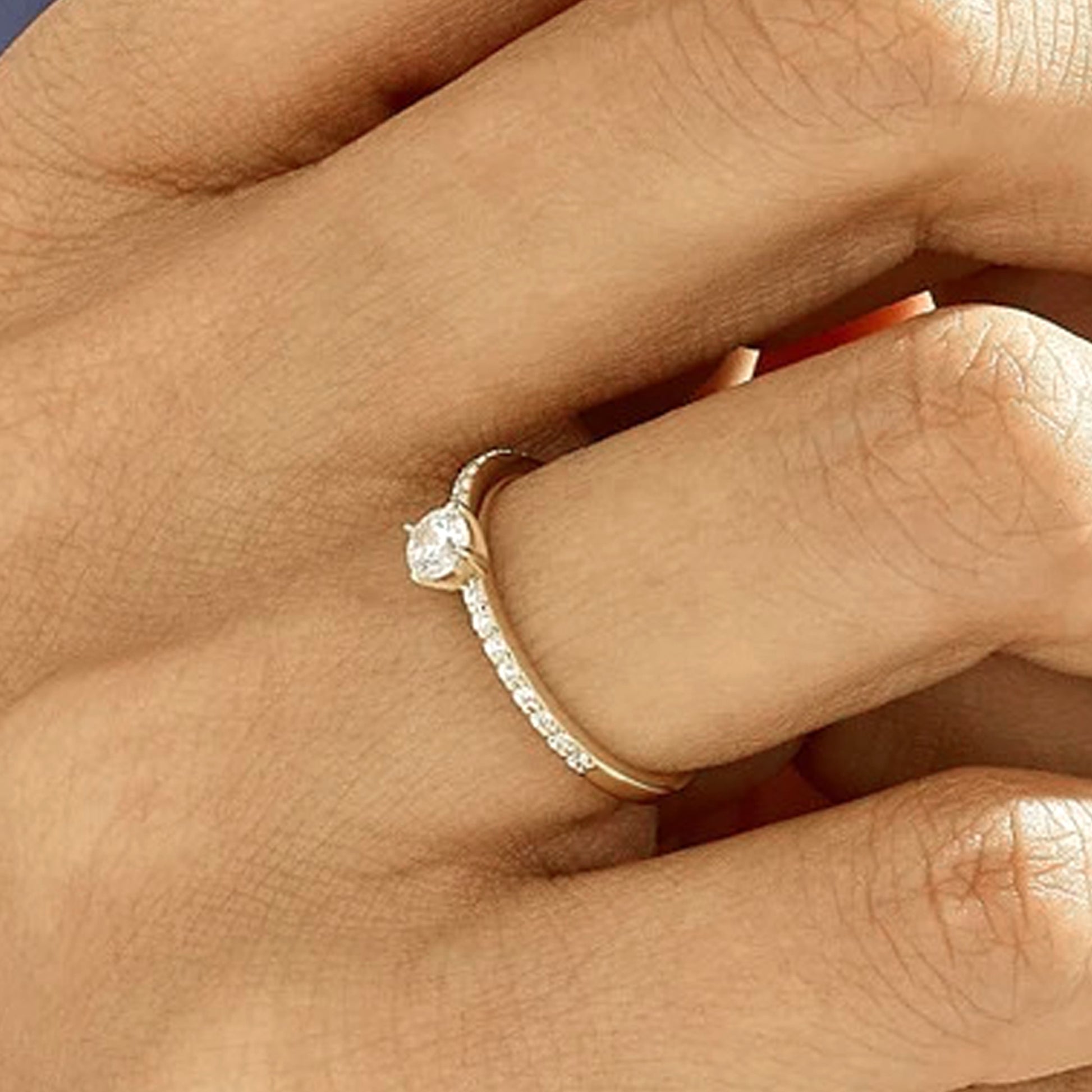 simple diamond engagement rings