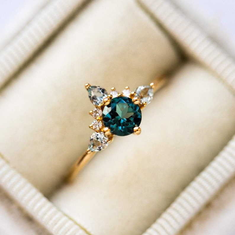 Topaz Princess Crown Ring