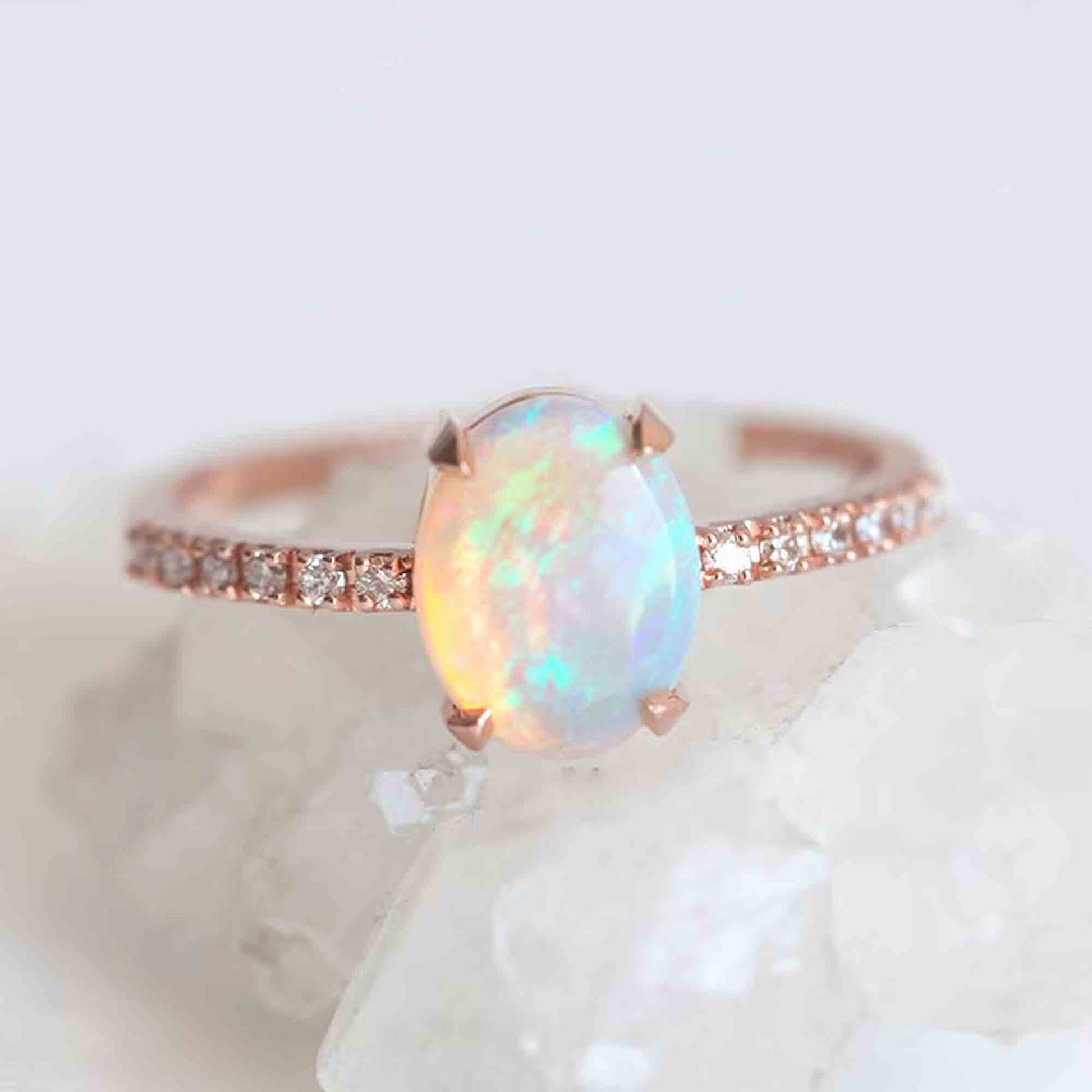 opal engagement ring