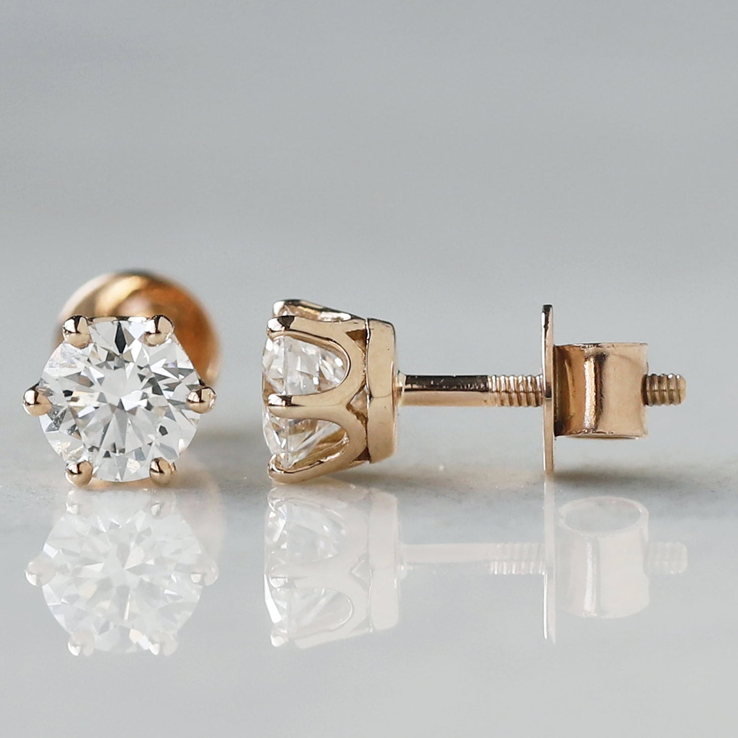 solitaire earrings