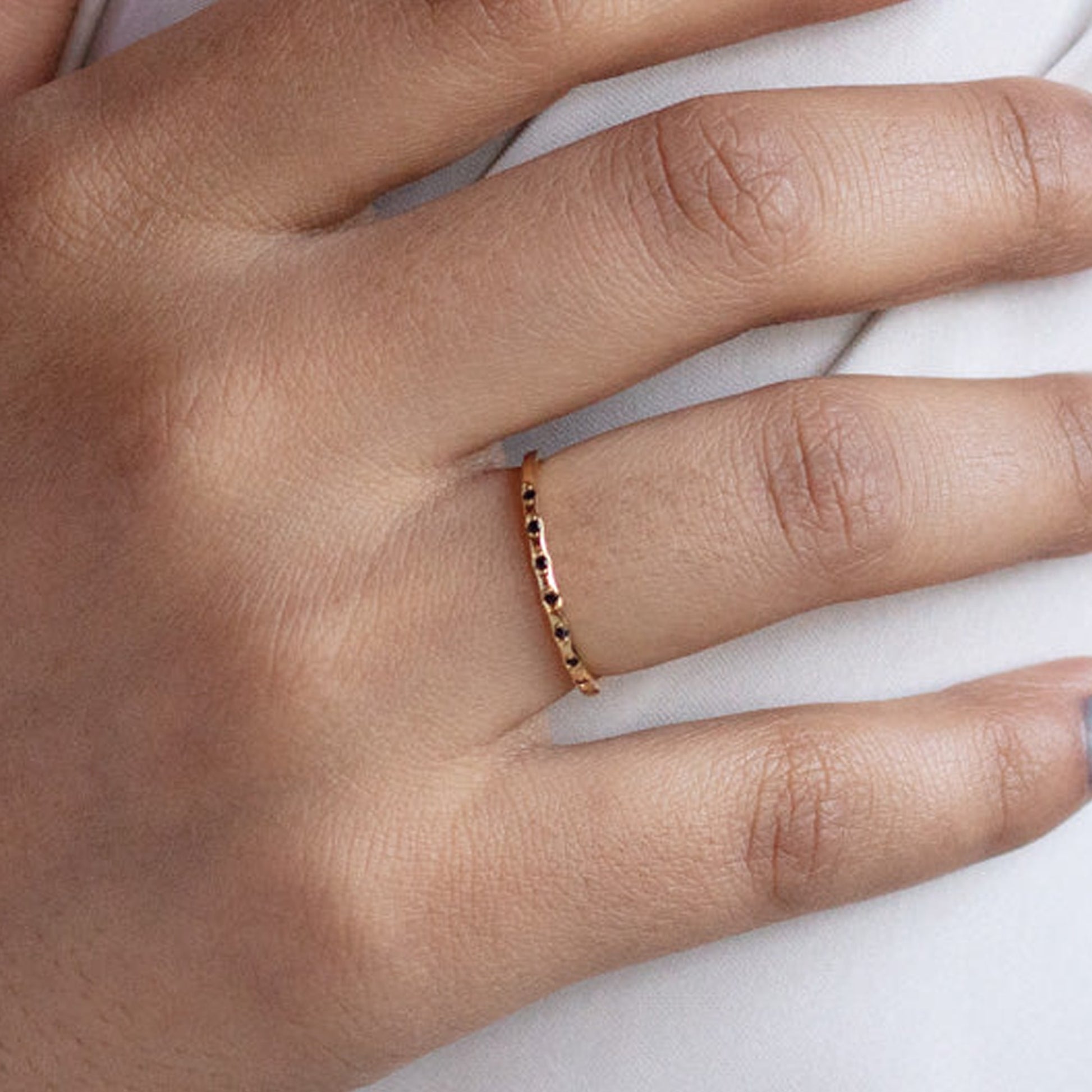 black diamond wedding rings