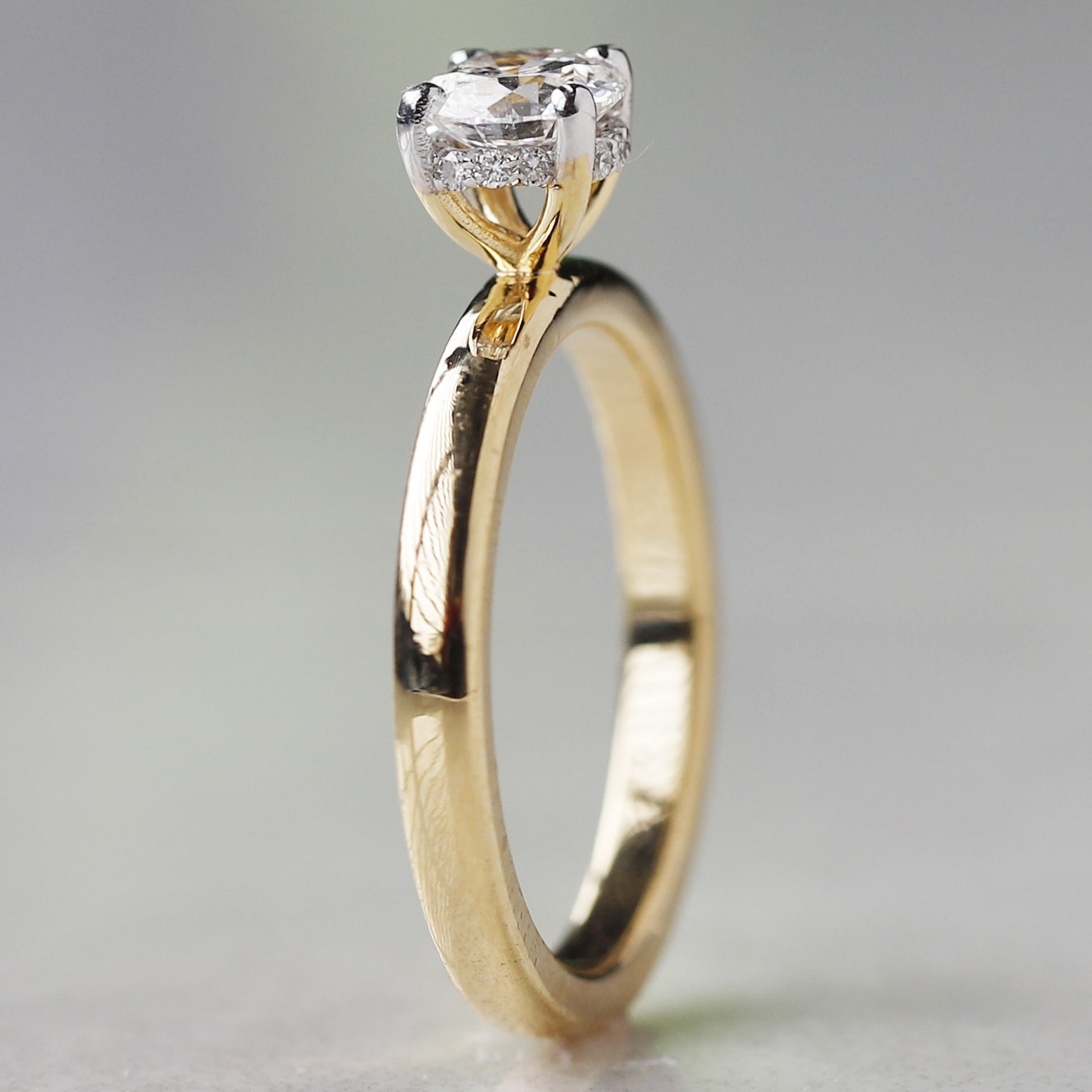 Yellow Gold Solitaire Engagement Ring