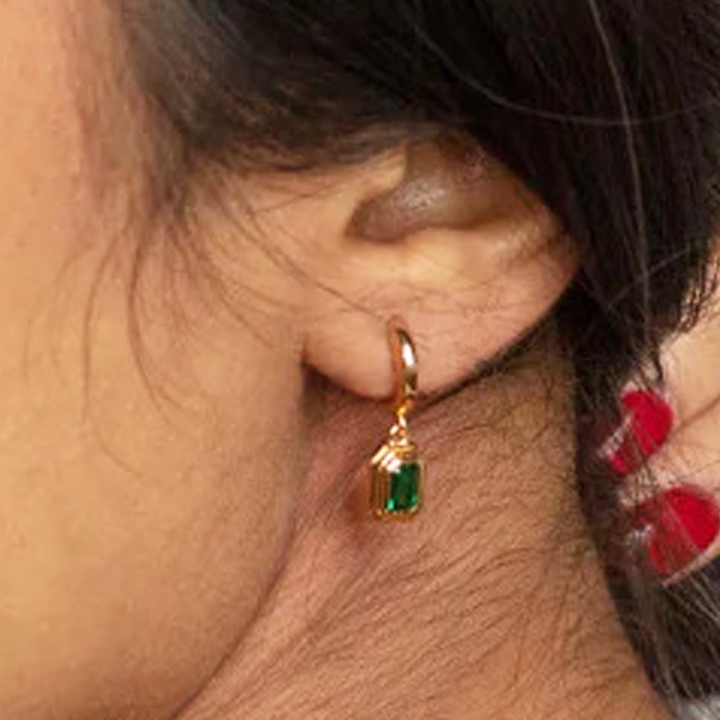 emerald earrings