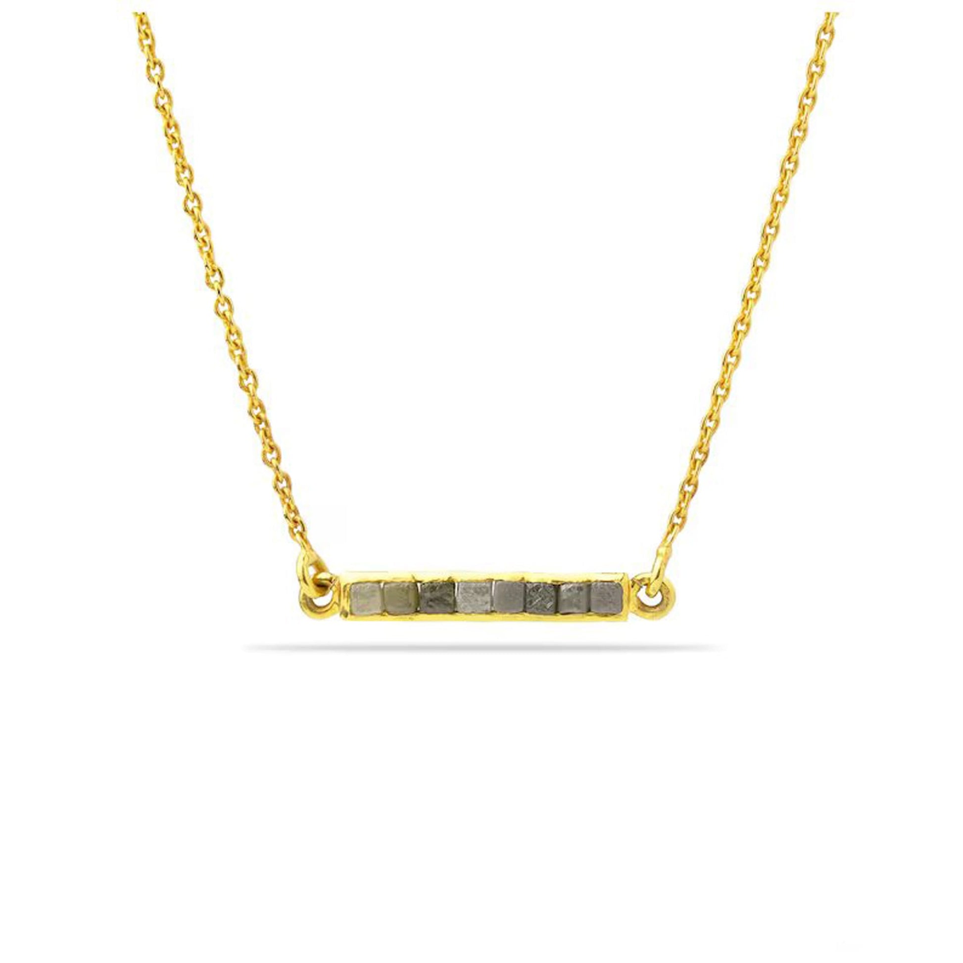 raw diamond necklace