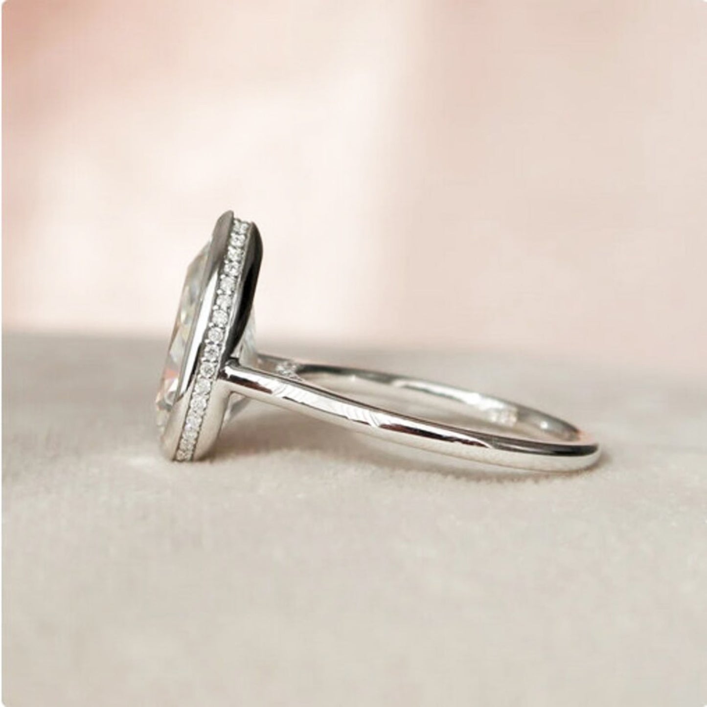 teardrop wedding ring