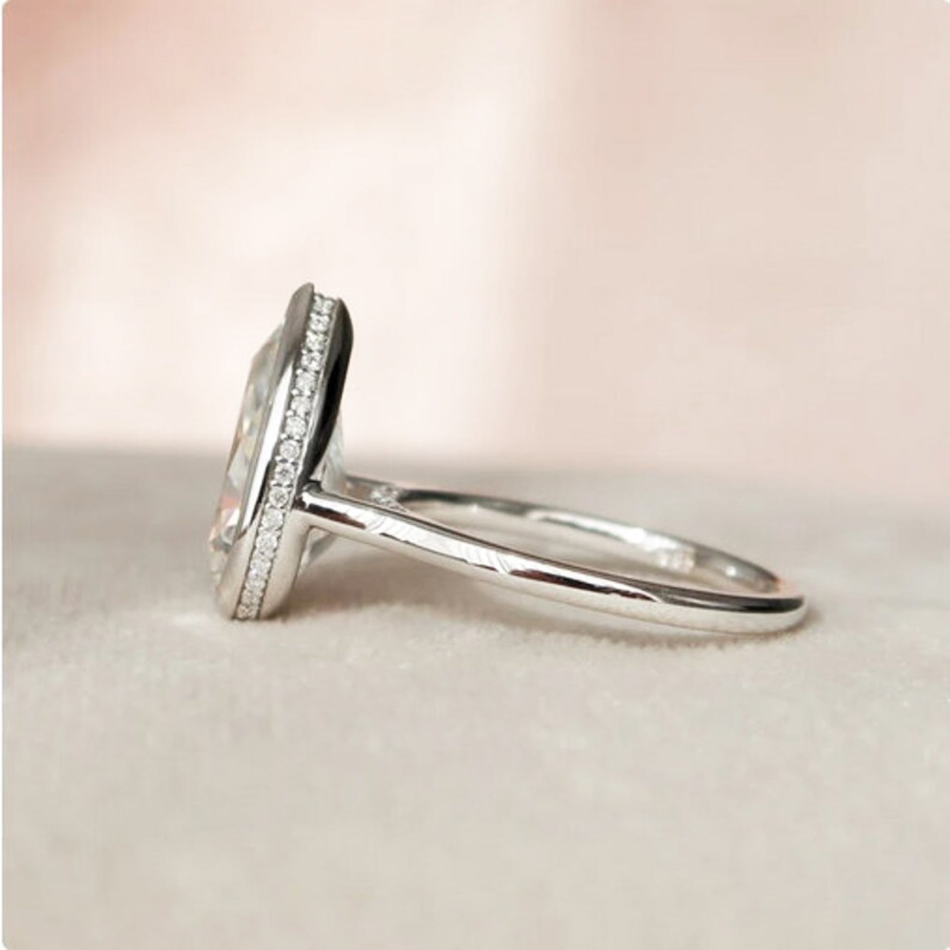 teardrop wedding ring