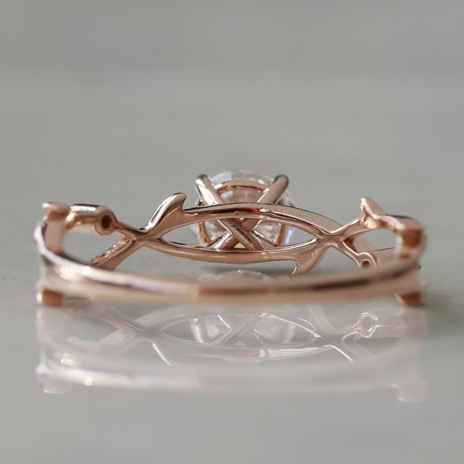 Sustainable Nature Inspired Engagement Ring for Women