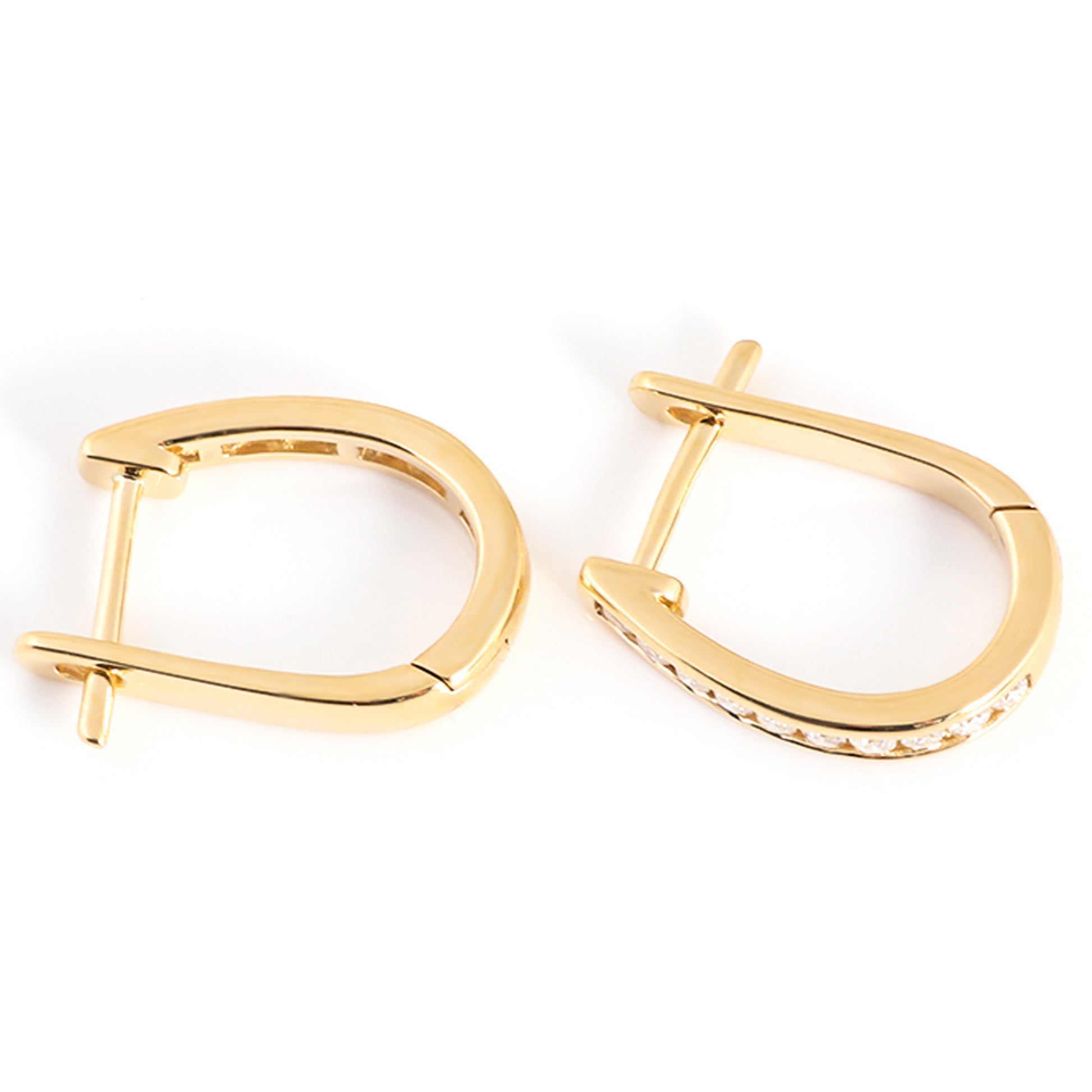 small diamond hoop earrings