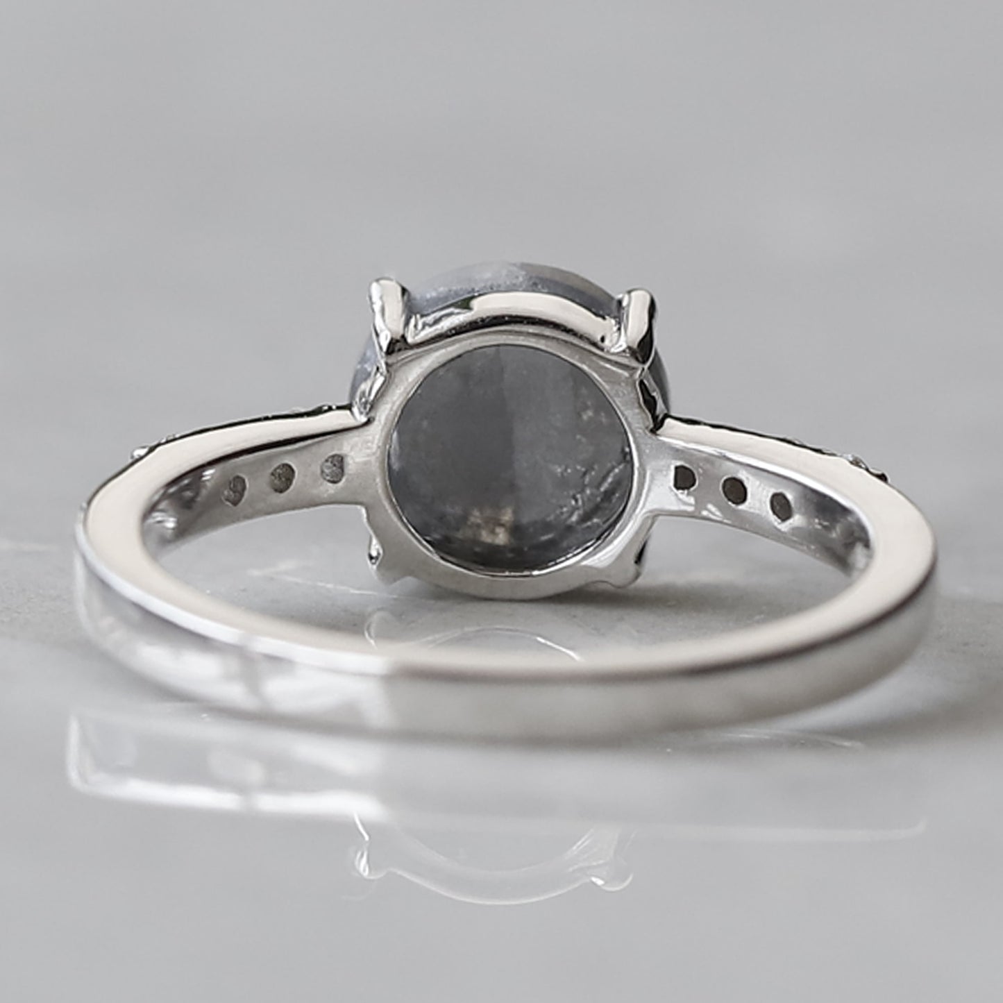 Rustic diamond engagement ring