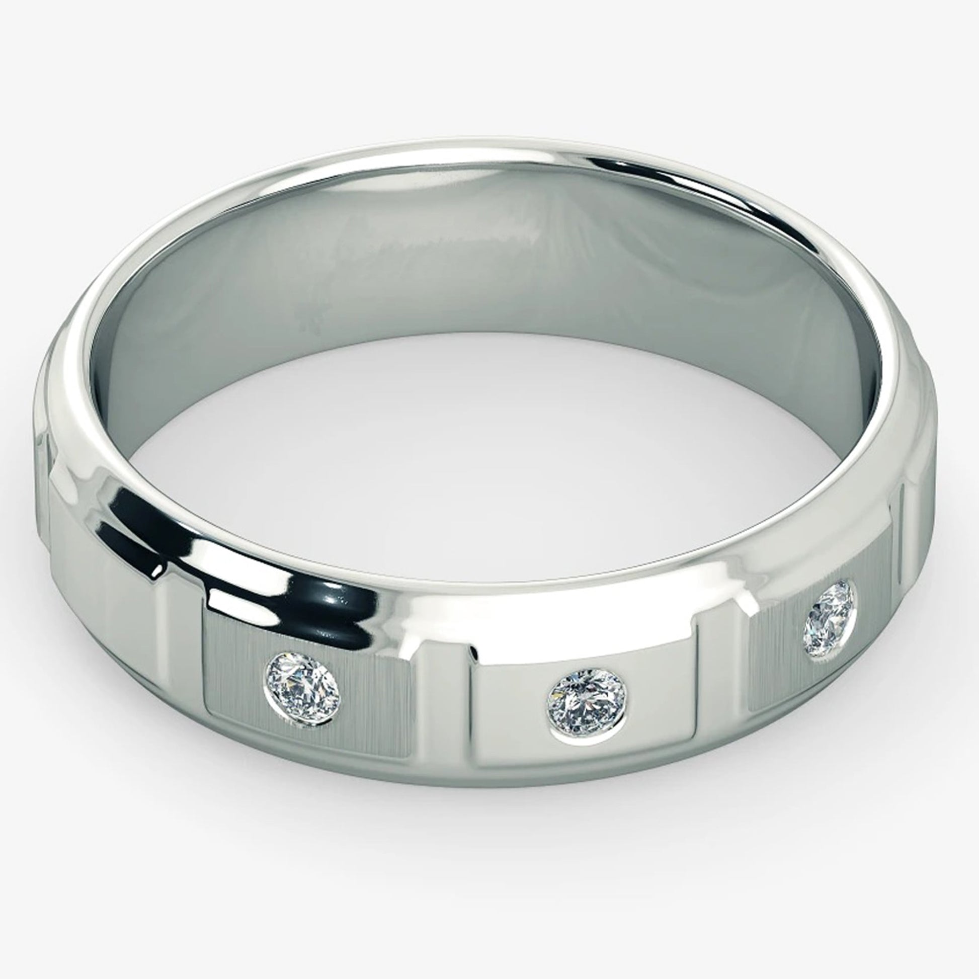 mens diamond wedding band
