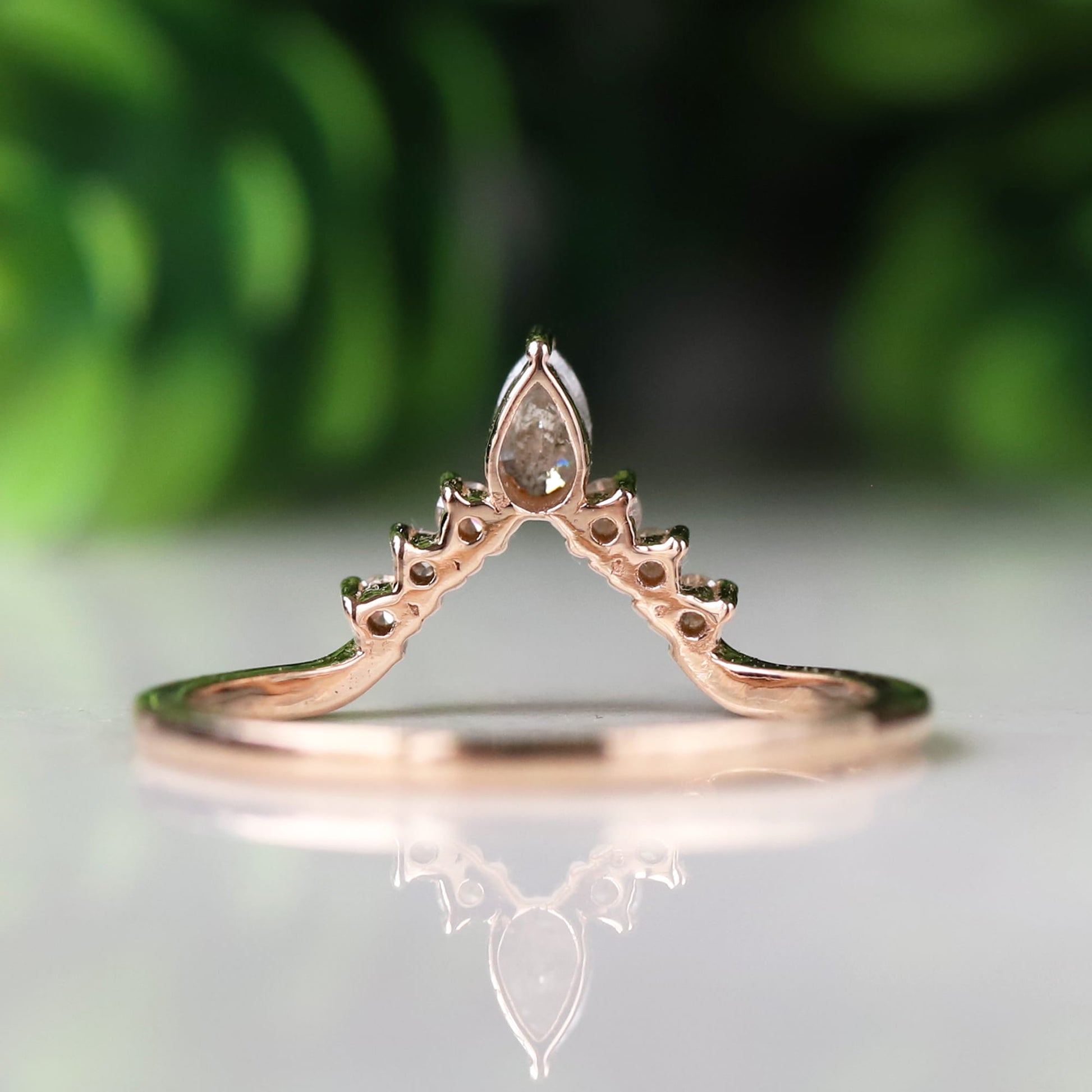Salt and Pepper Diamond Wedding Band