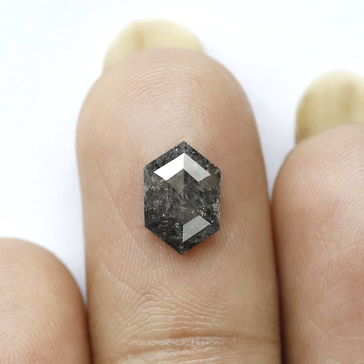salt and pepper hexagon ring