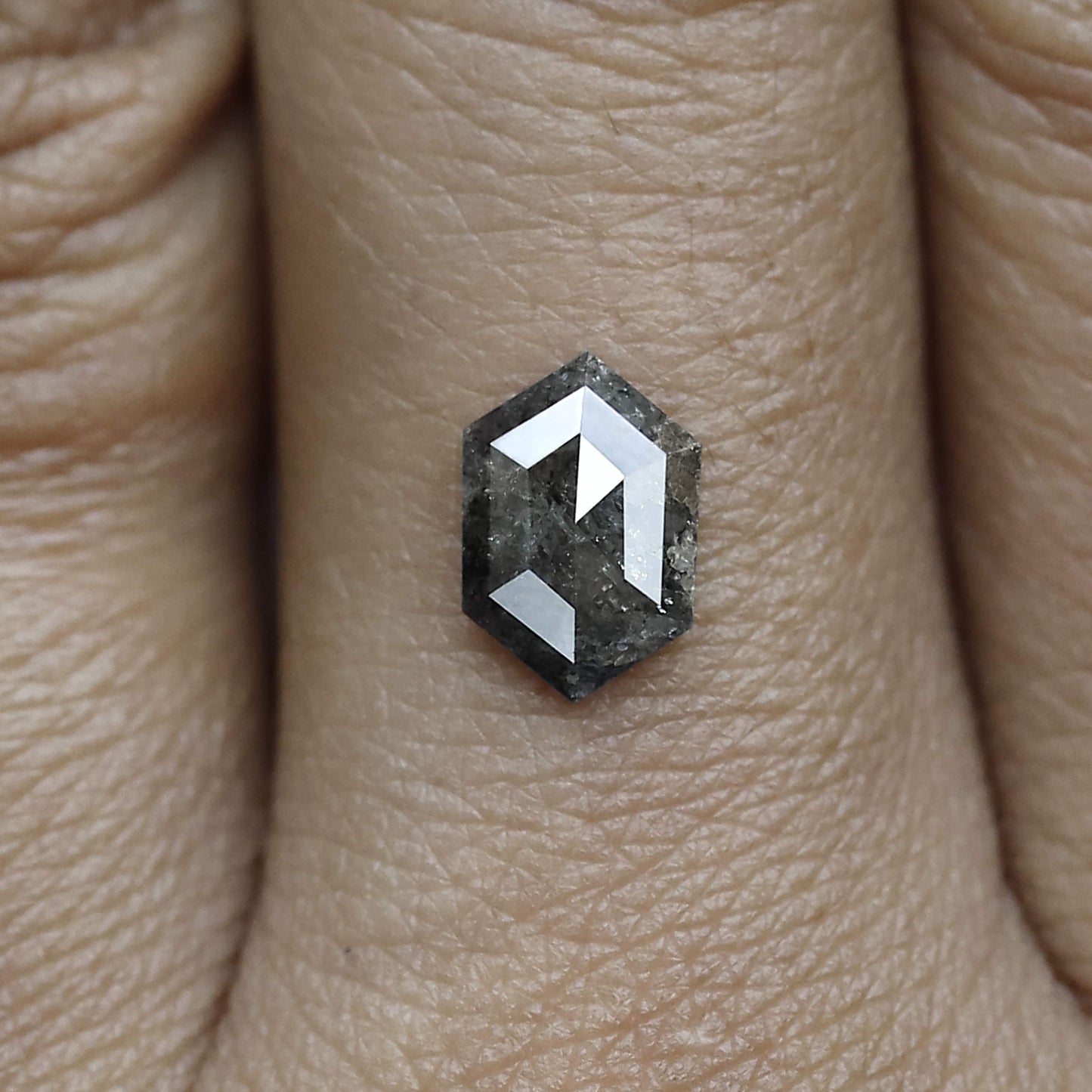 salt and pepper hexagon ring
