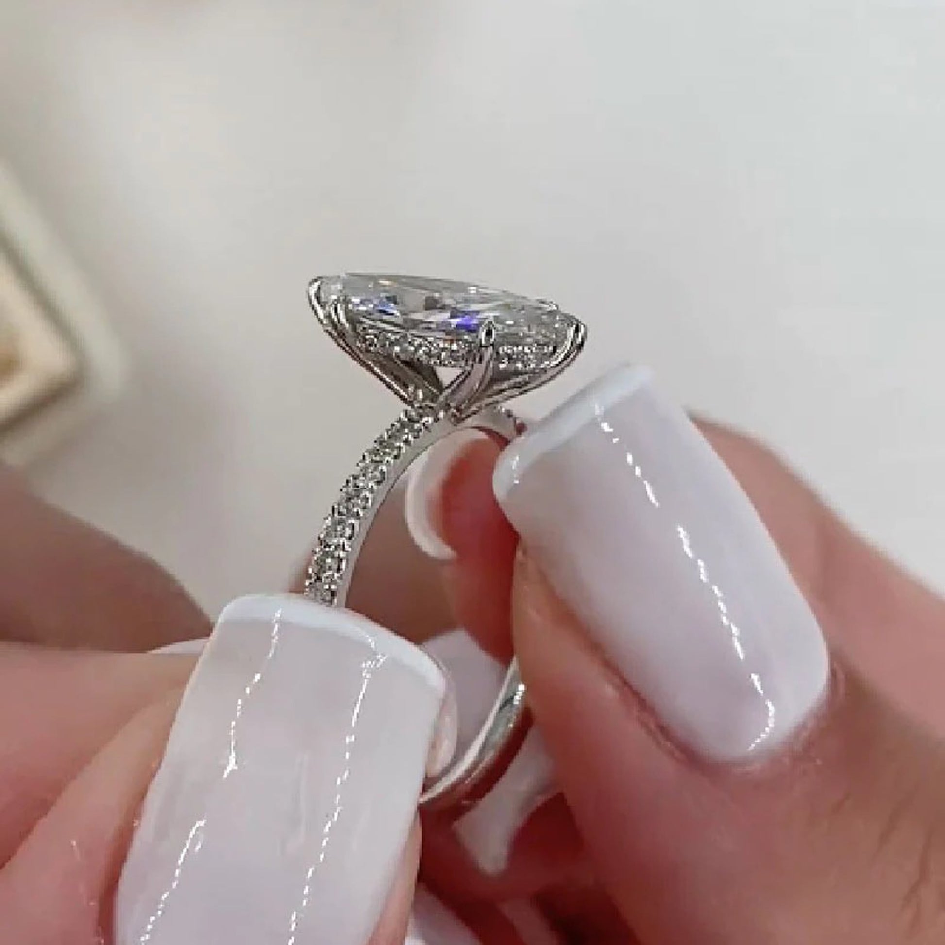 Marquise Moissanite Ring