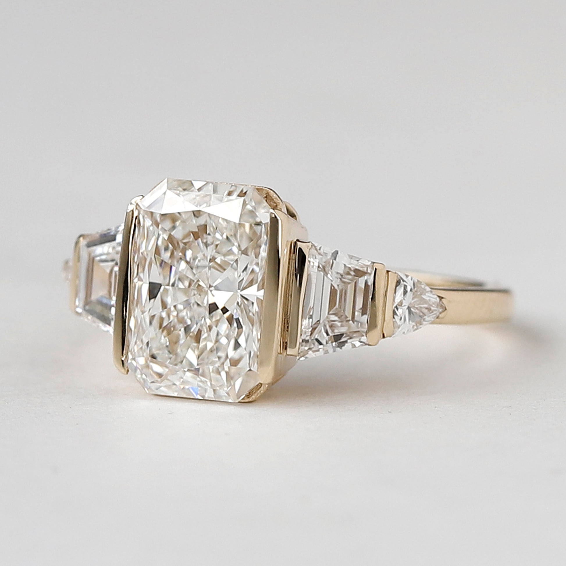 radiant cut diamond ring