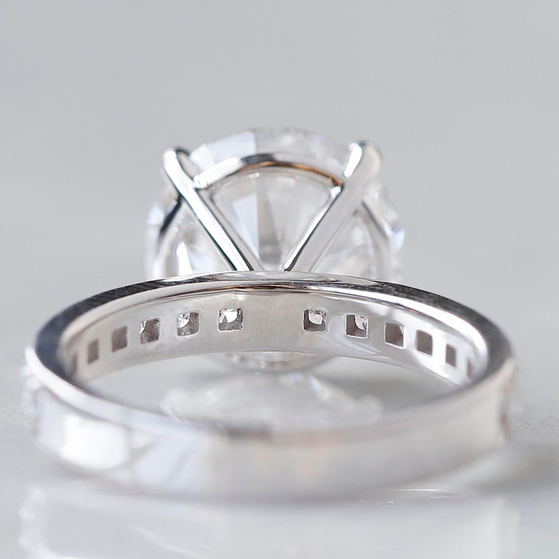 5 carat lab grown diamond ring