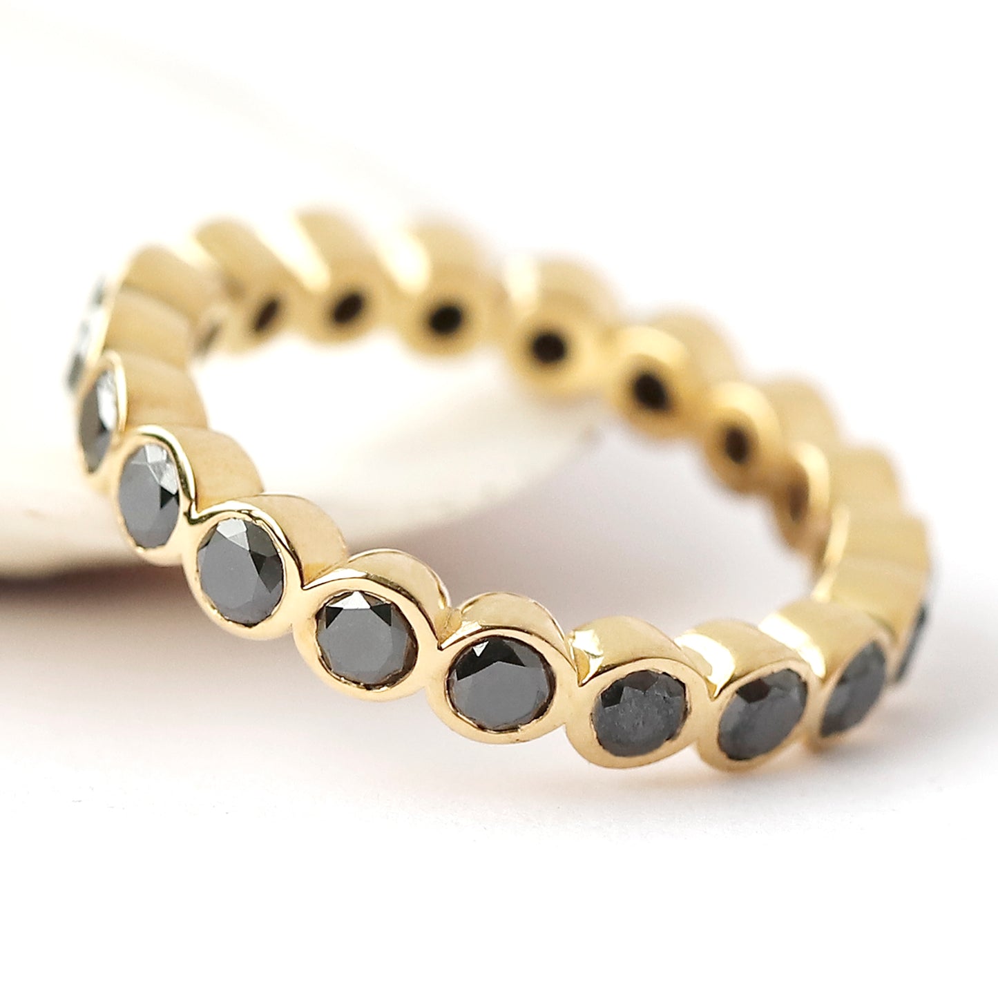 Black Diamond Wedding Band