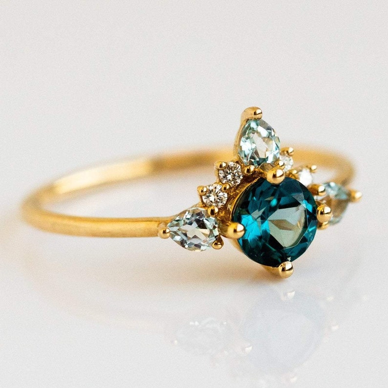 Topaz Princess Crown Ring