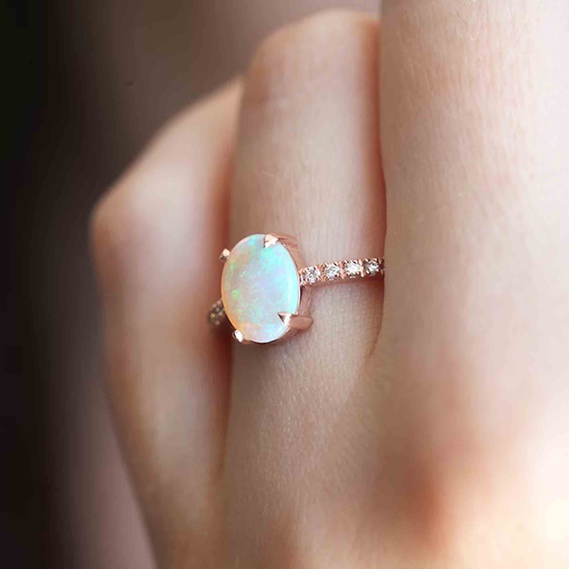 opal engagement ring