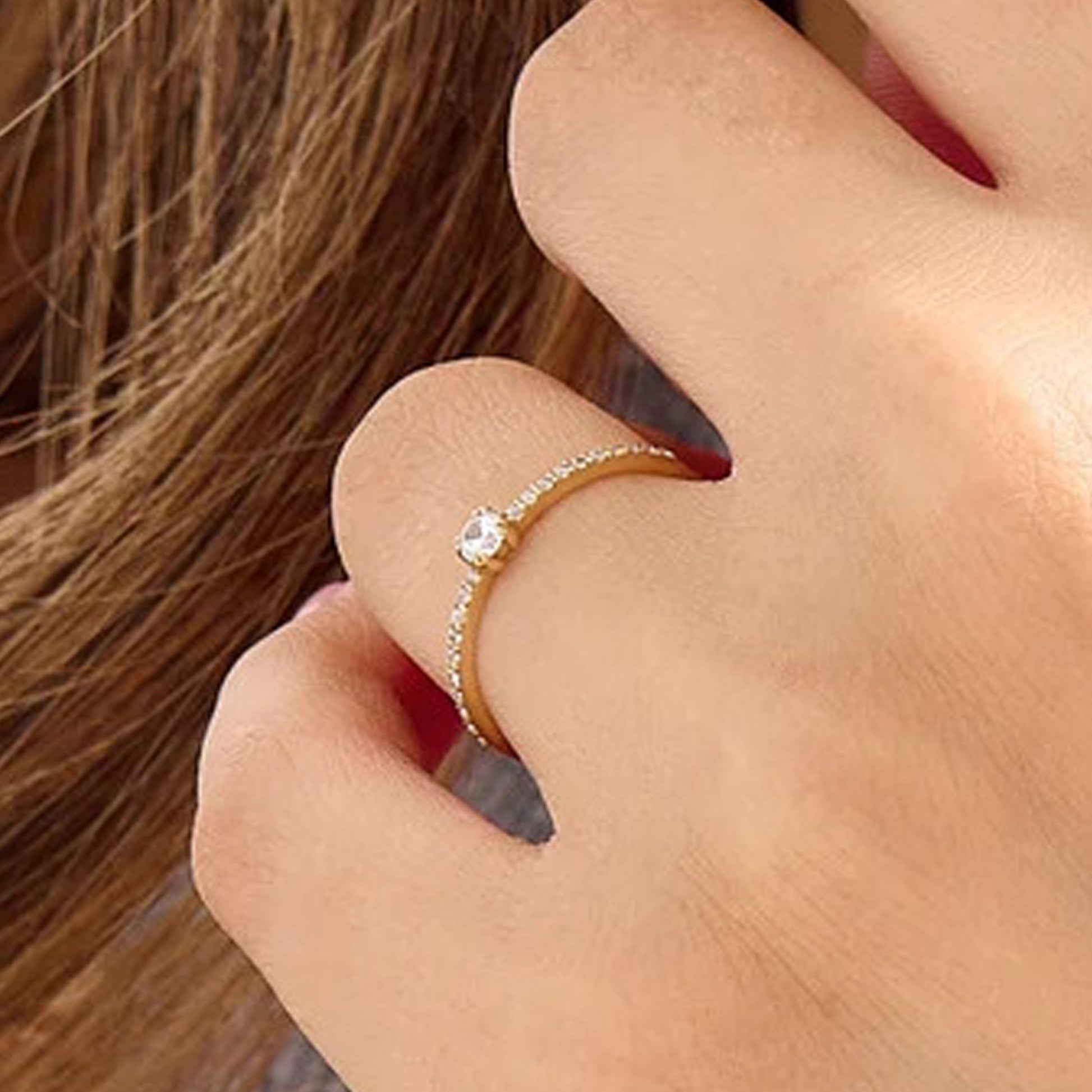 simple diamond engagement rings