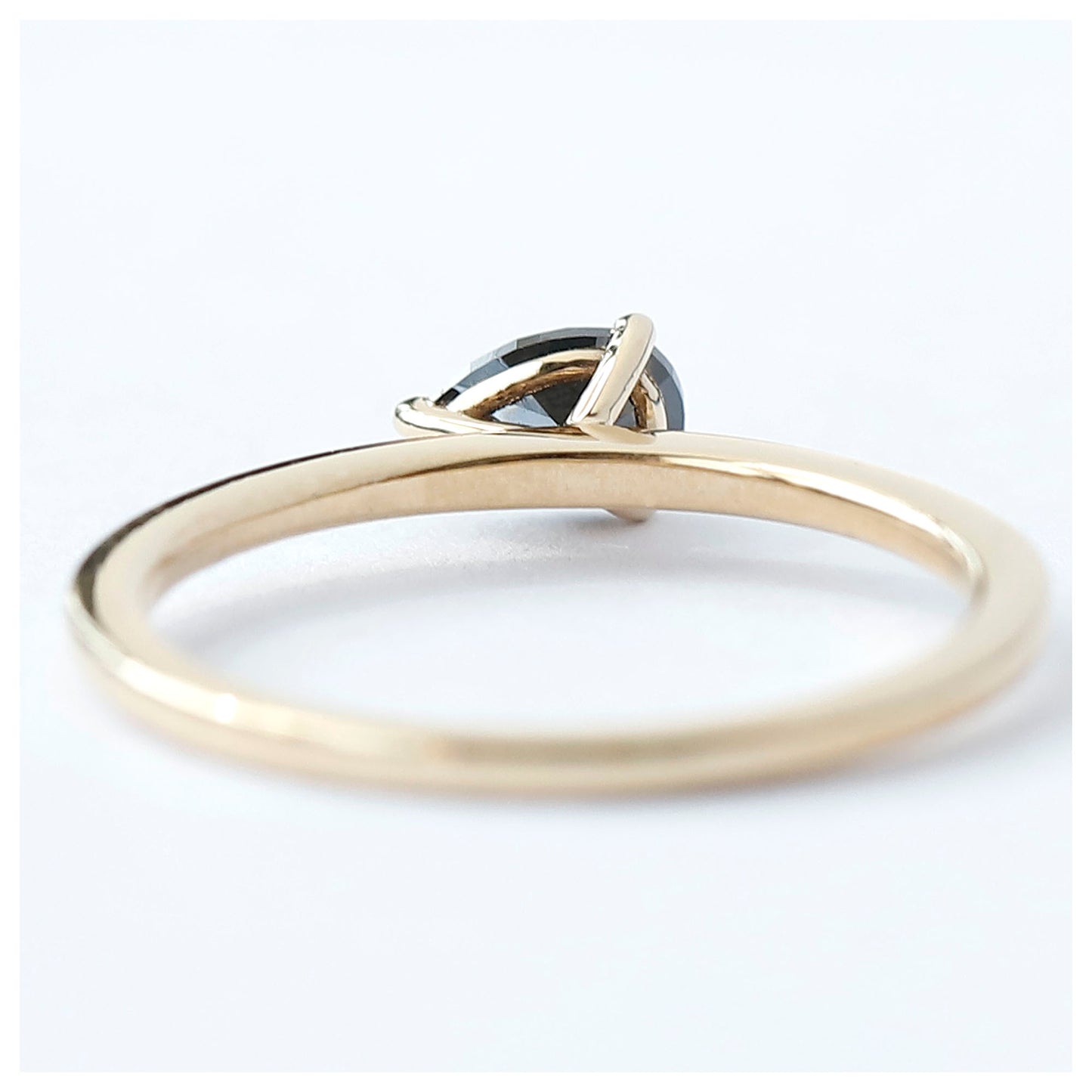 East West Pear Diamond Ring