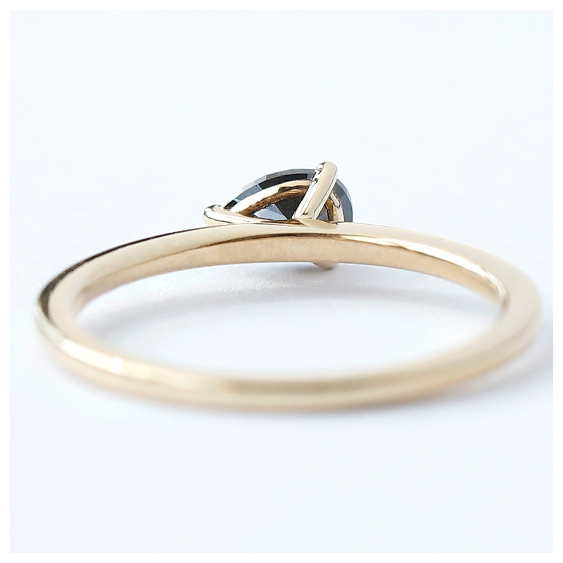 East West Pear Diamond Ring