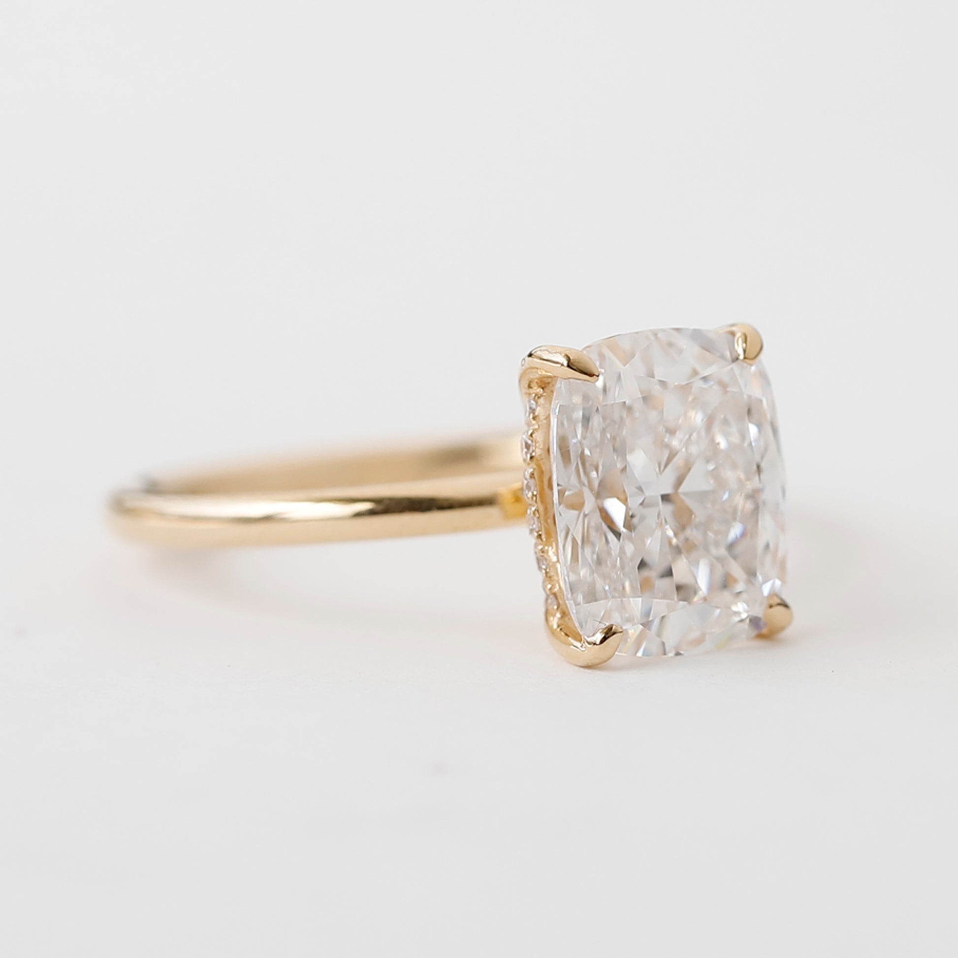 Cushion Cut Lab Grown Diamond Ring