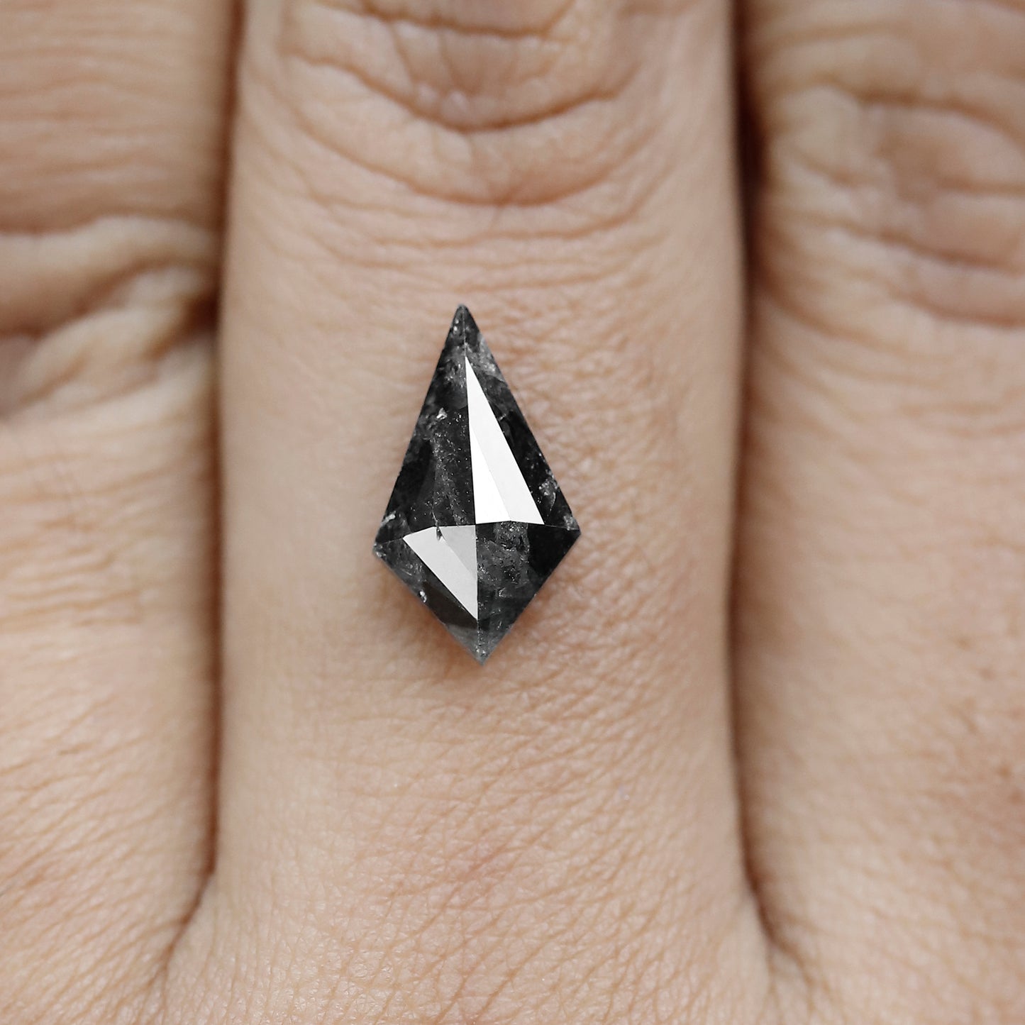 1.88 CT Salt and Pepper Diamond Kite For Your Custom Engagement Ring