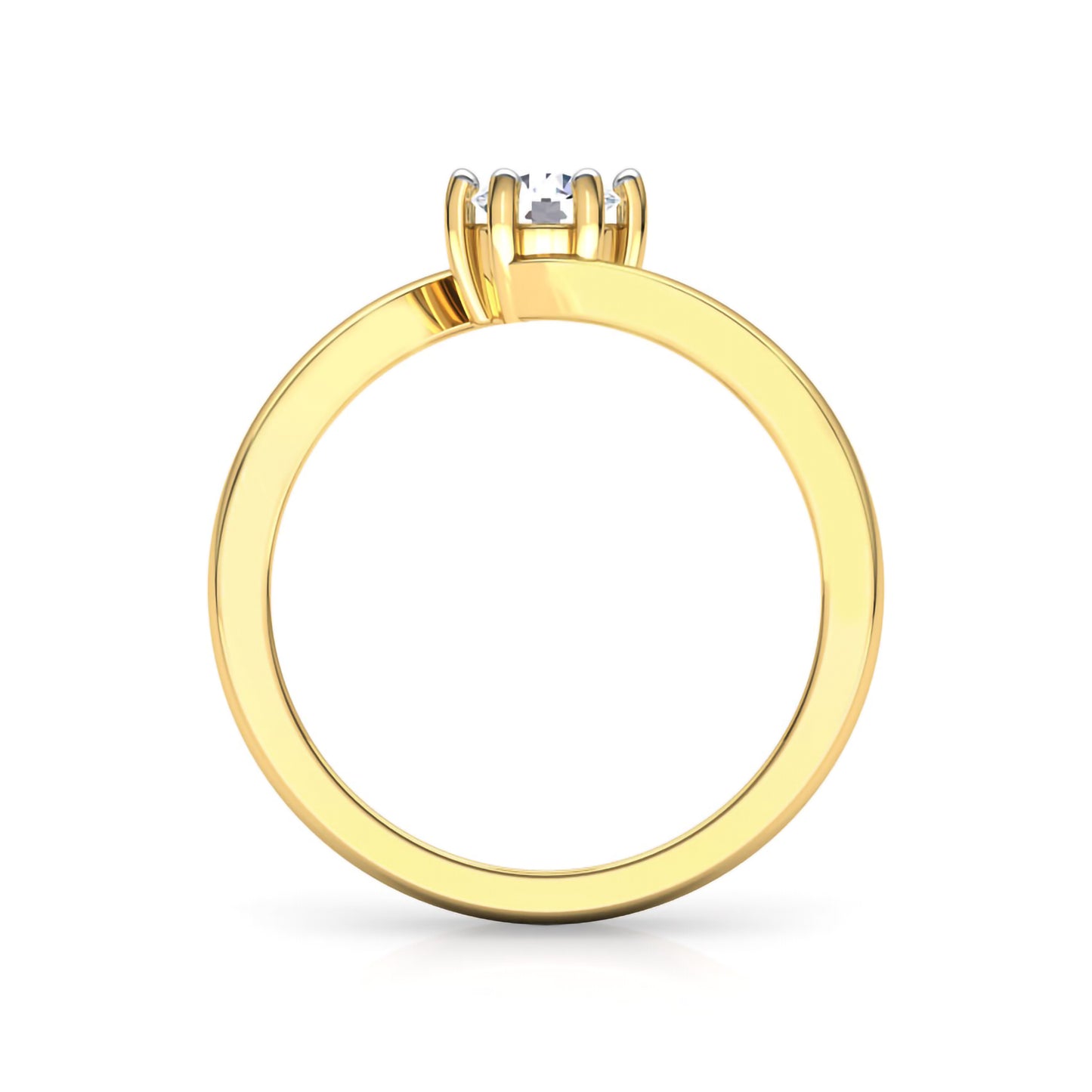 Minimal Moissanite Ring