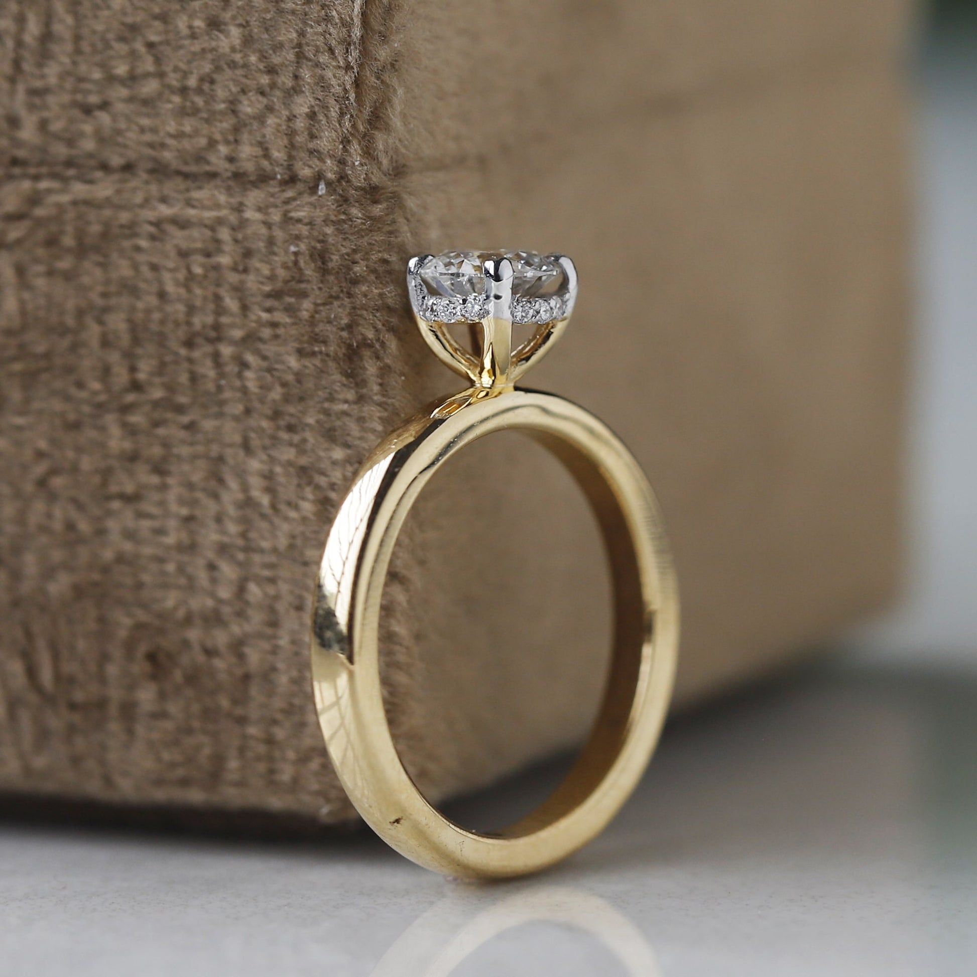 Yellow Gold Solitaire Engagement Ring