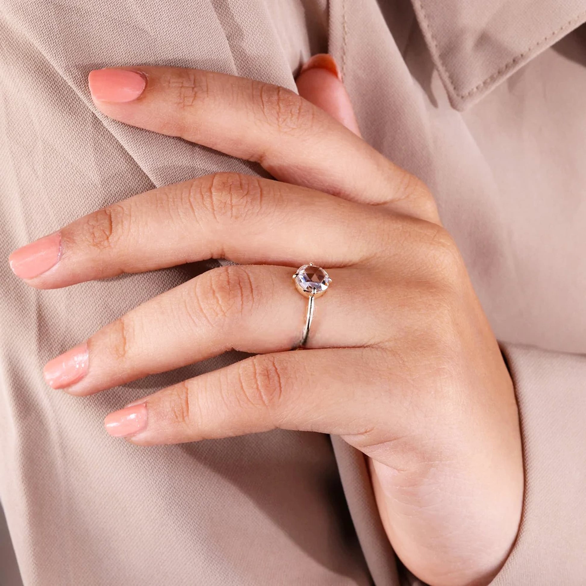 victorian rose cut diamond ring
