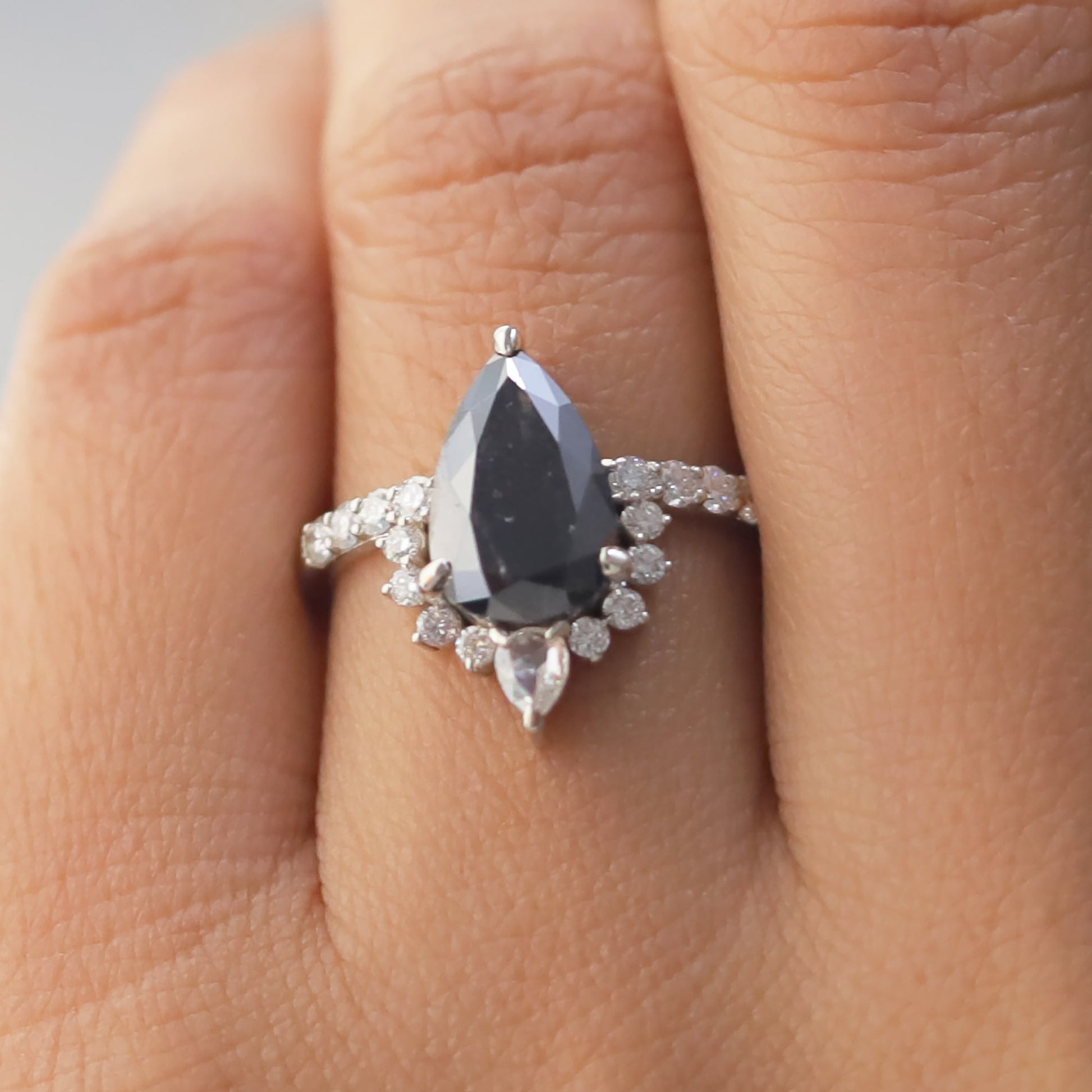 salt and pepper diamond ring