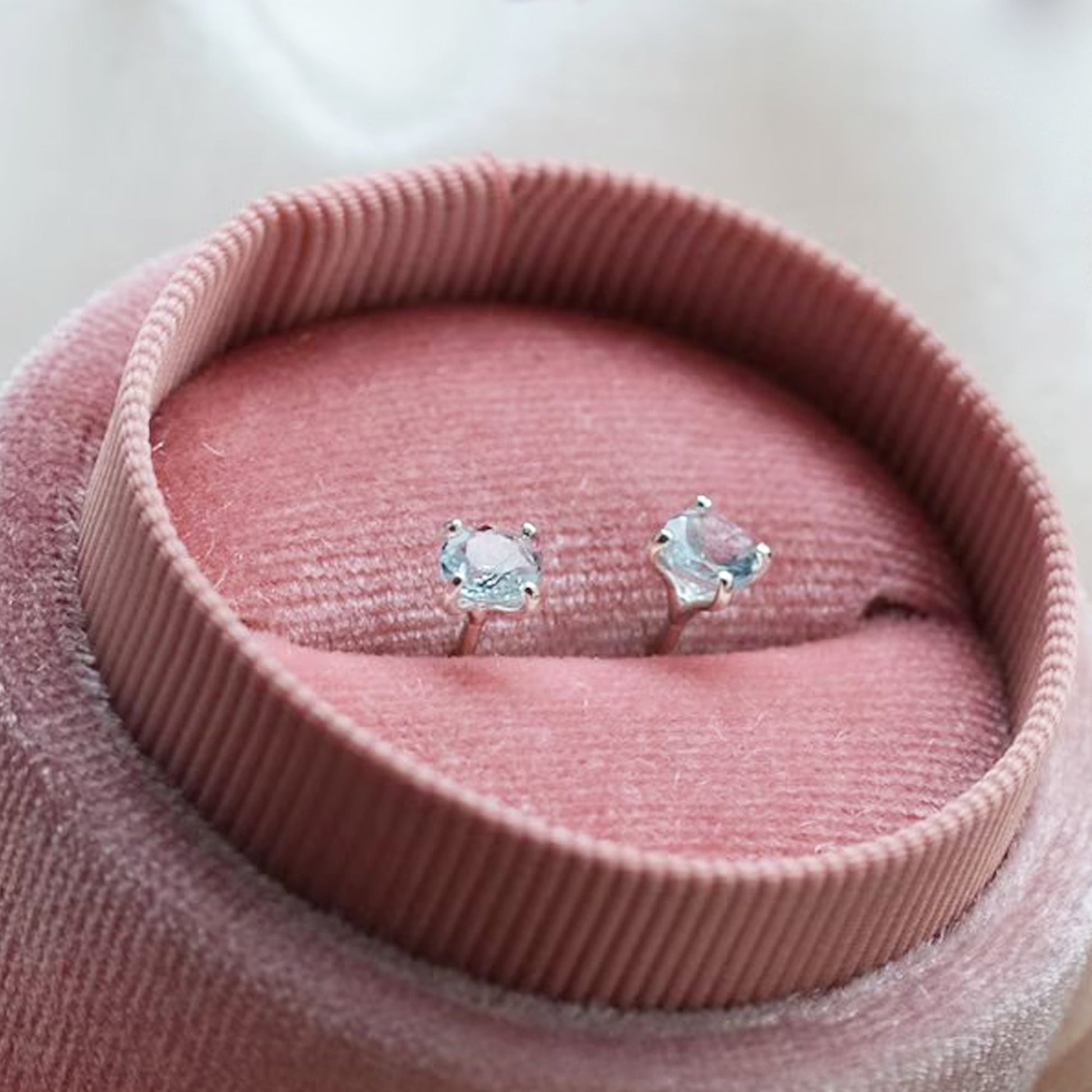 blue topaz earring