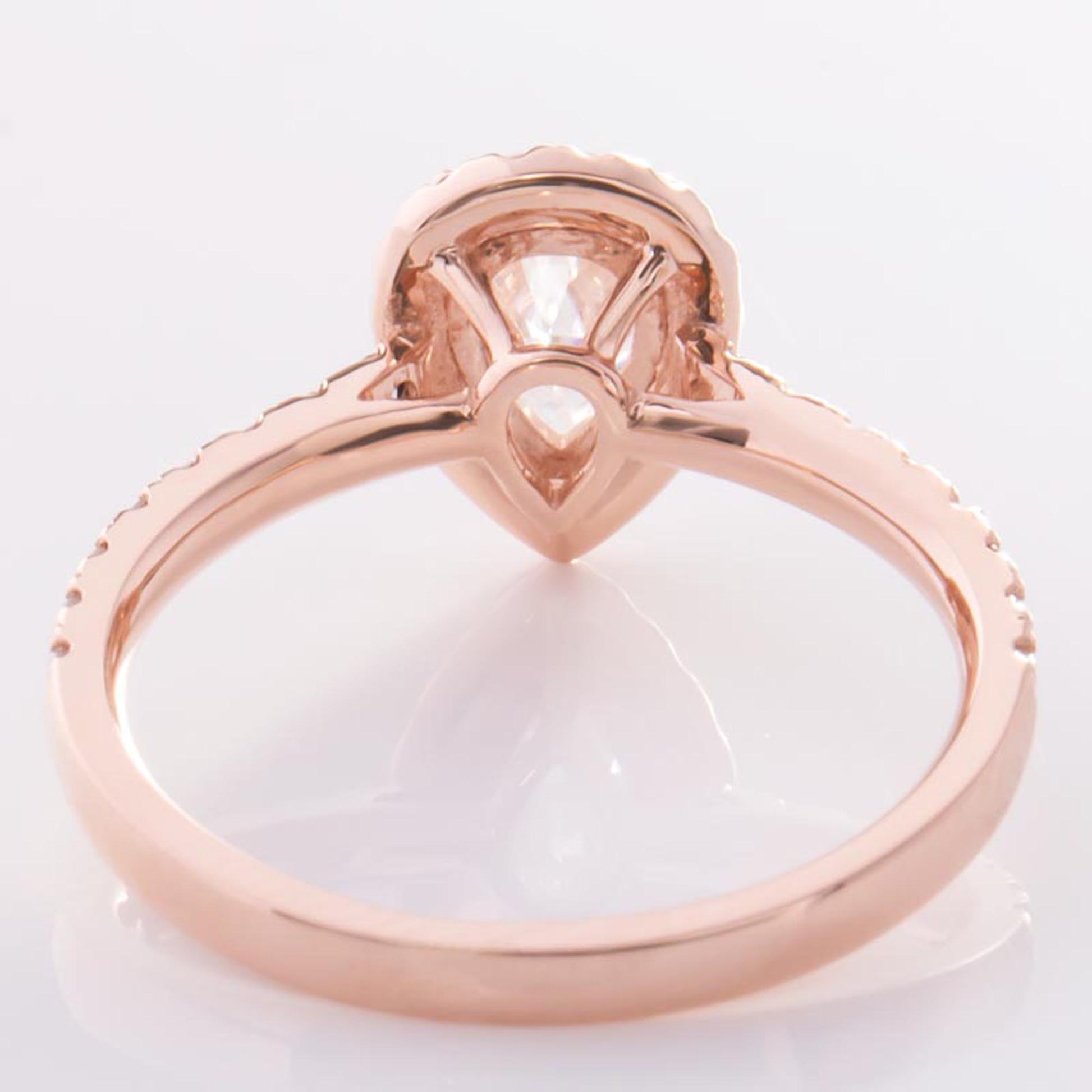 gold pear engagement ring