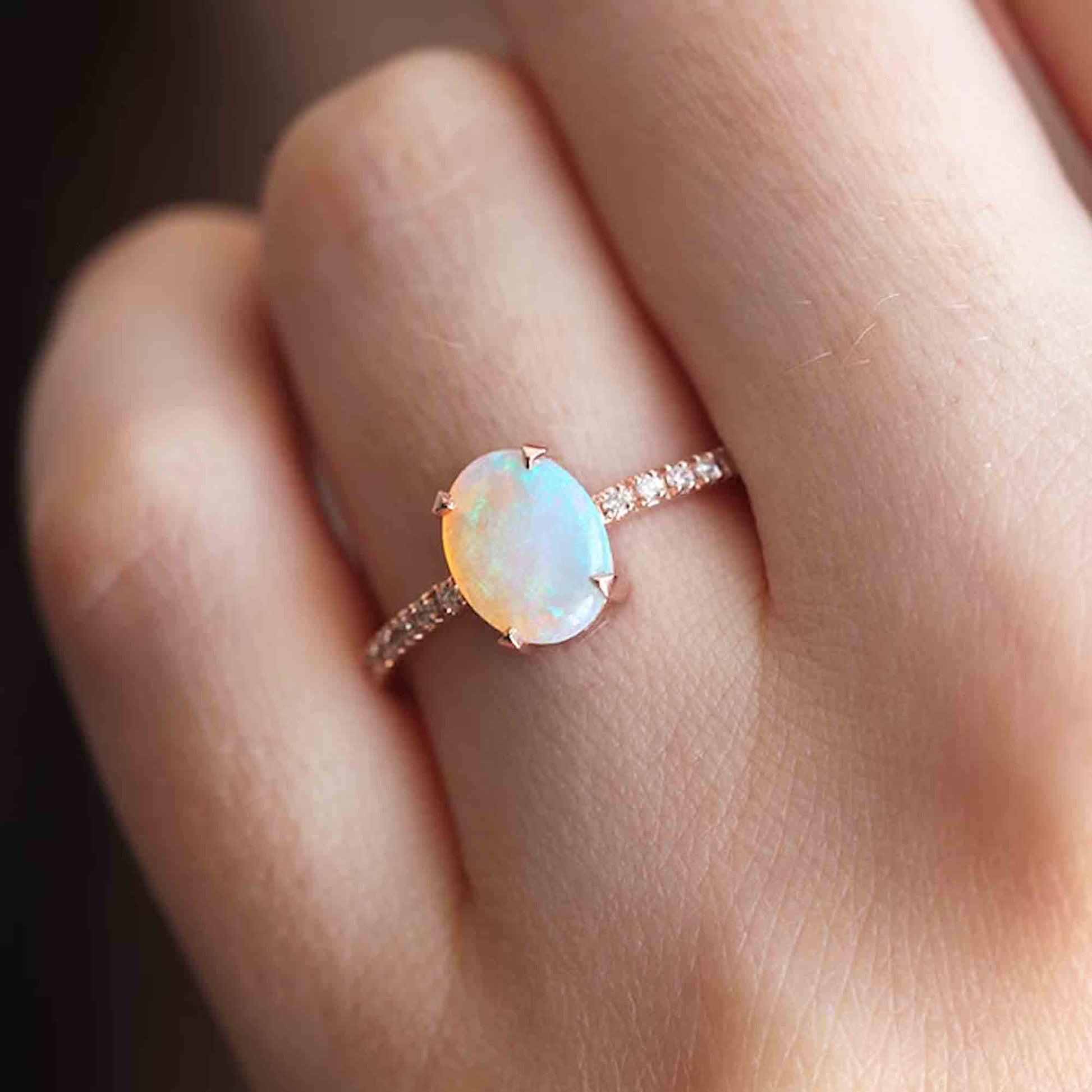 opal engagement ring